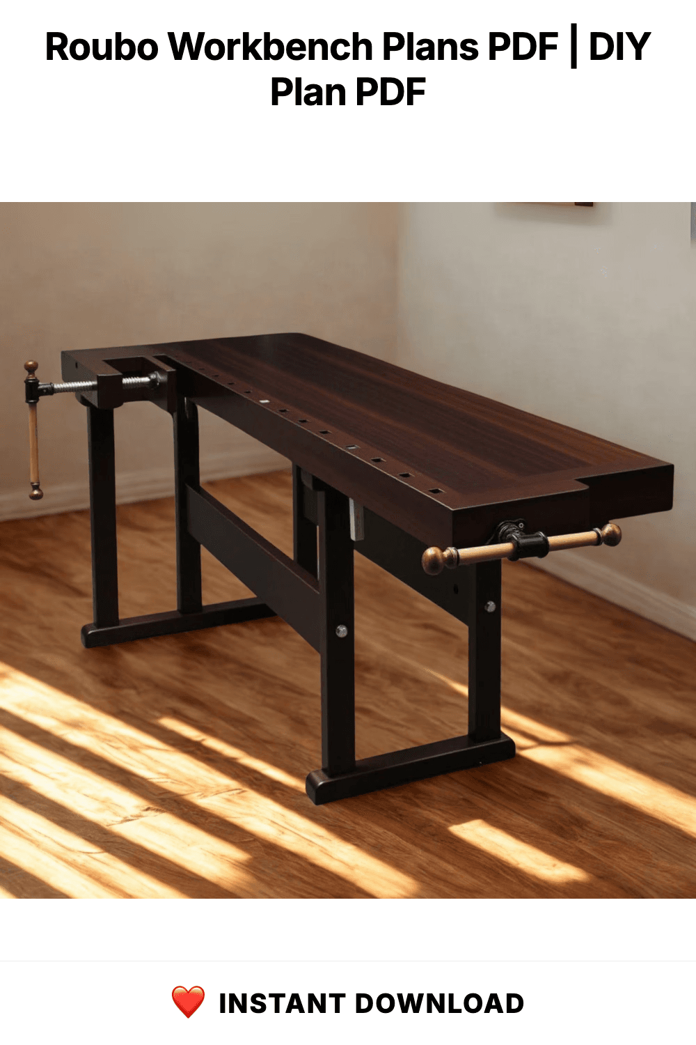 Roubo Workbench Plans PDF | Build Your Own Traditional Split Top Workbench | Ultimate Woodworking Bench