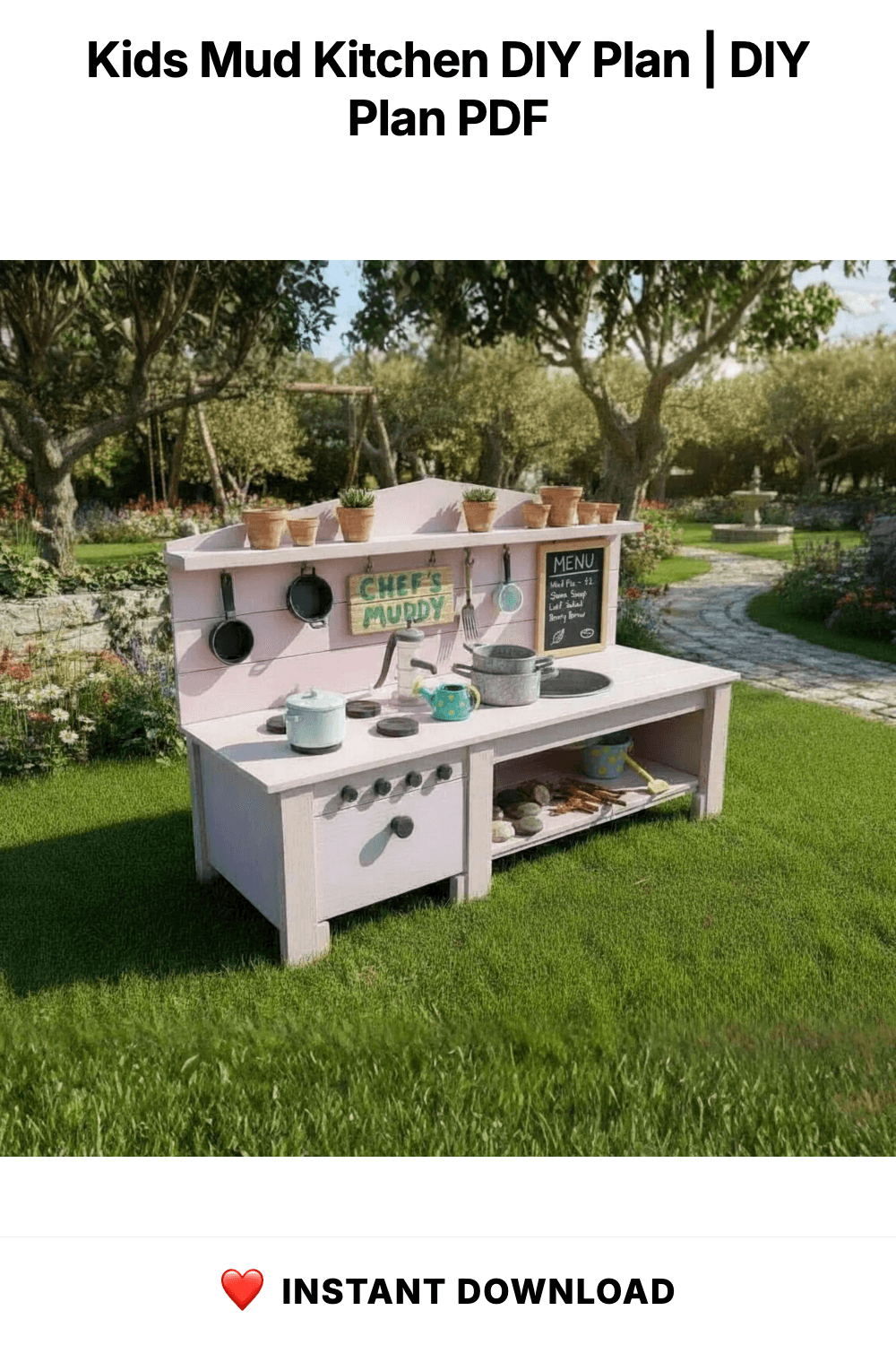 Kids Mud Kitchen DIY Plan