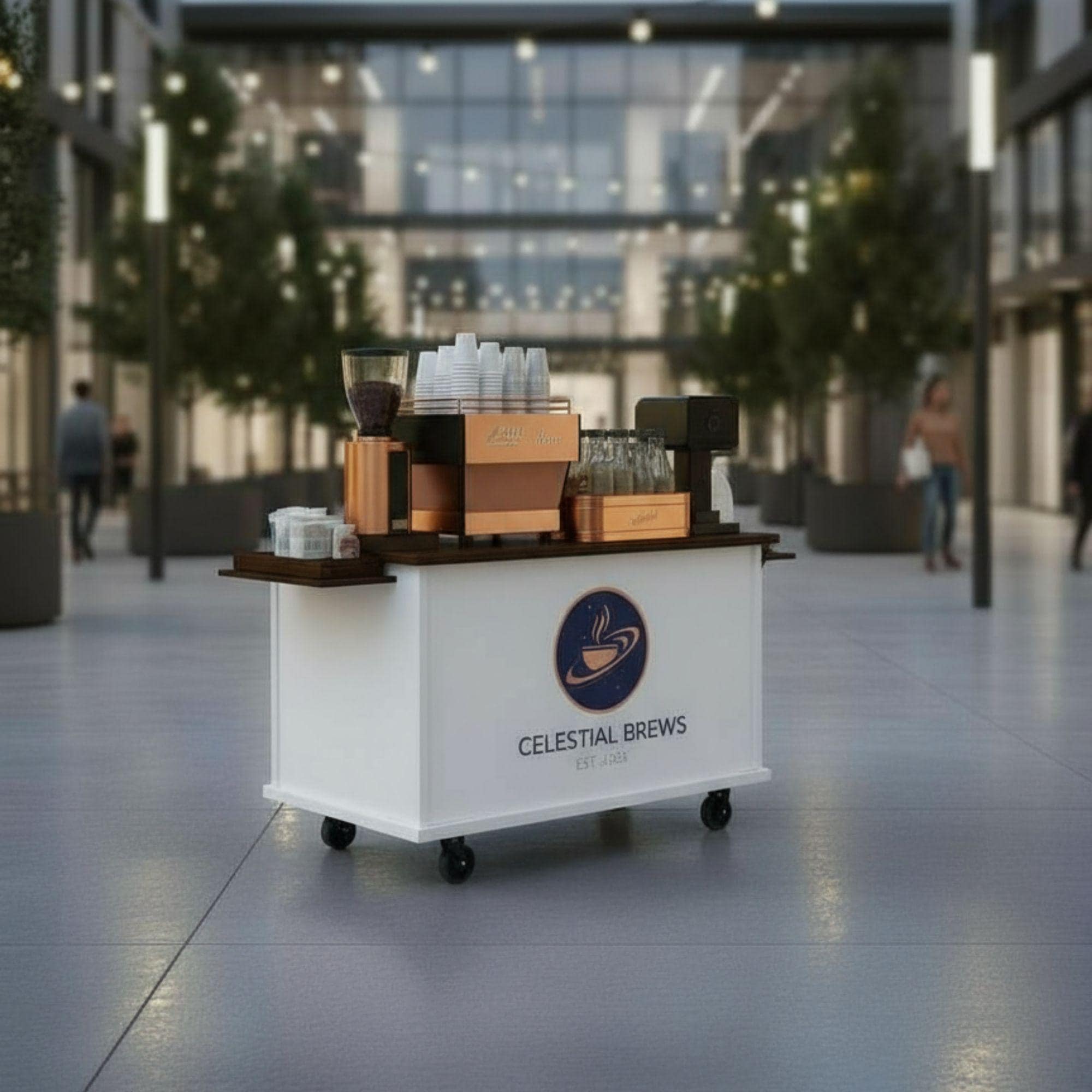 DIY Mobile Bar Cart Plans: Collapsible Vendor Cart (PDF Plan)