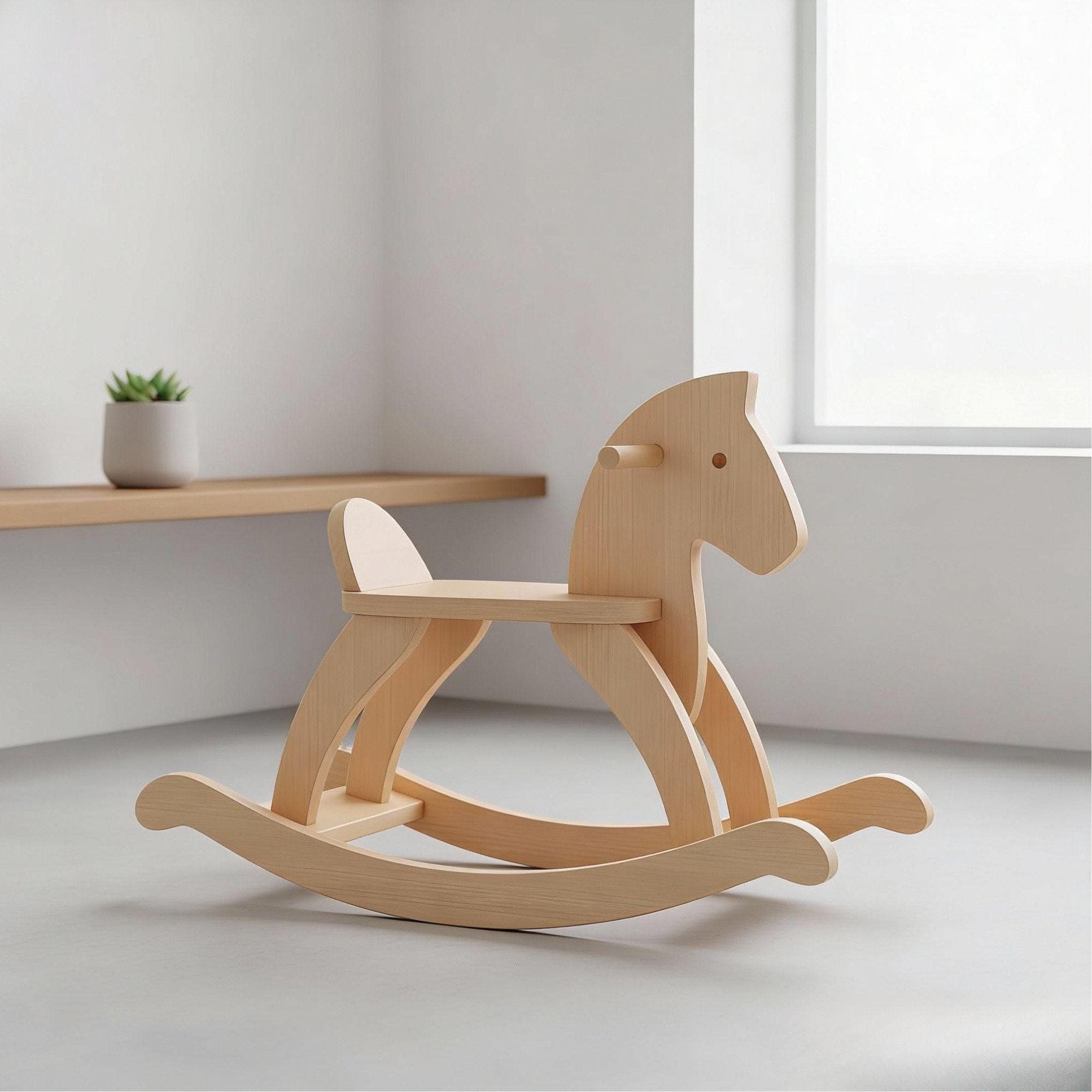 Wooden Rocking Horse Plans | DIY Toddler Toy Blueprint (Digital PDF) 2