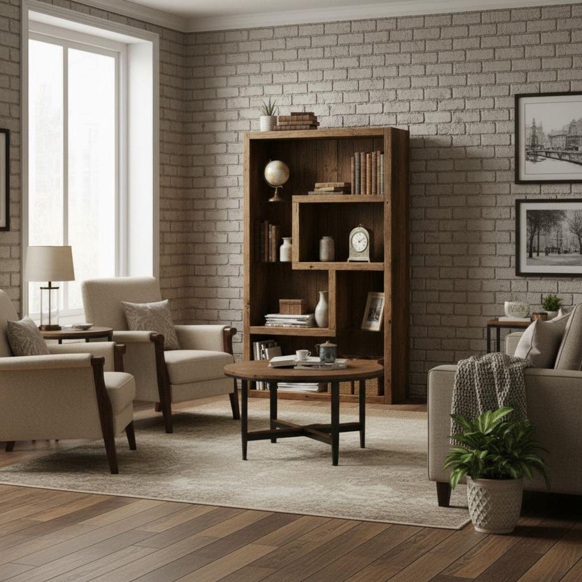 DIY Bookcase Plans PDF | Easy-to-Build Wooden Bookshelf, Wall Shelf Project | Minimalist Mid-Century Furniture 4