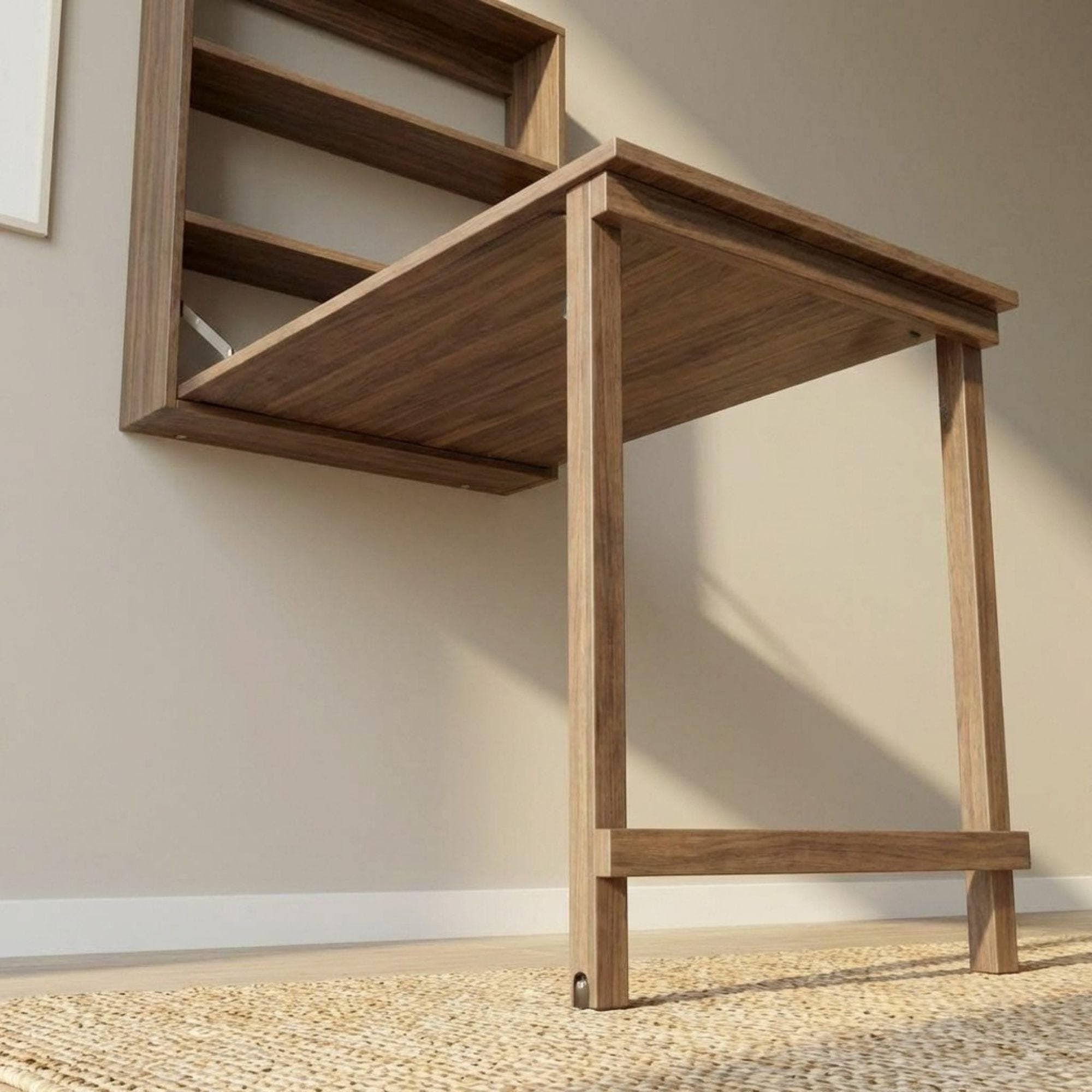 DIY Murphy Desk Plans | Wall Mounted Fold Down Table Blueprint (Digital Download) 5