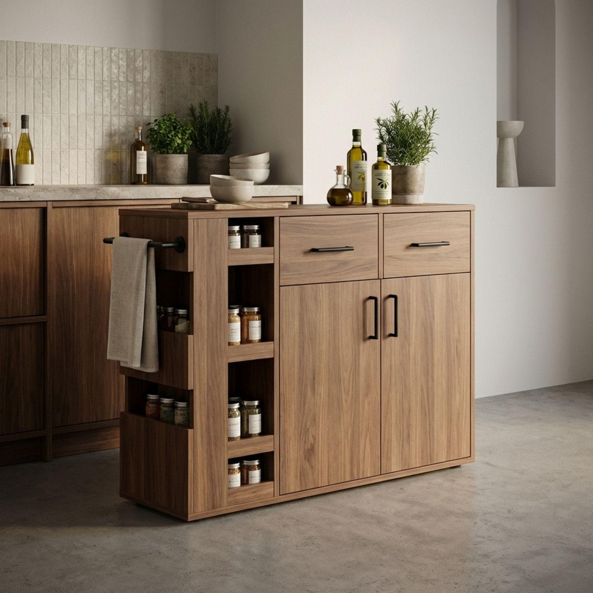 Narrow Sideboard DIY Plans | Space-Saving Buffet Cabinet Blueprint (PDF Download) 5