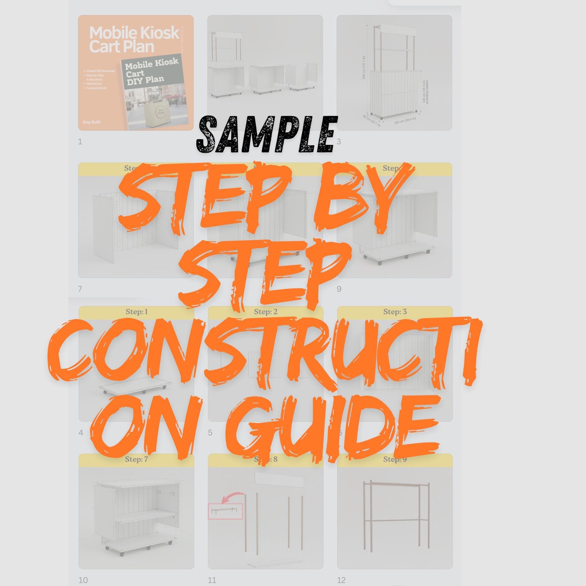 Foldable Kiosk Blueprint: DIY Portable Sales Stand Plans 6