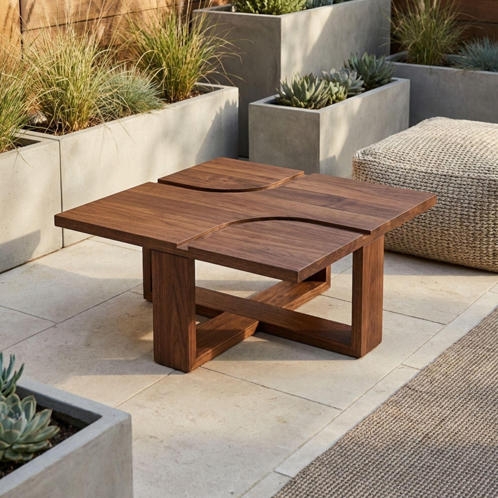 Modern Square Coffee Table Plans | Indoor Outdoor Woodworking Blueprint (PDF) 3