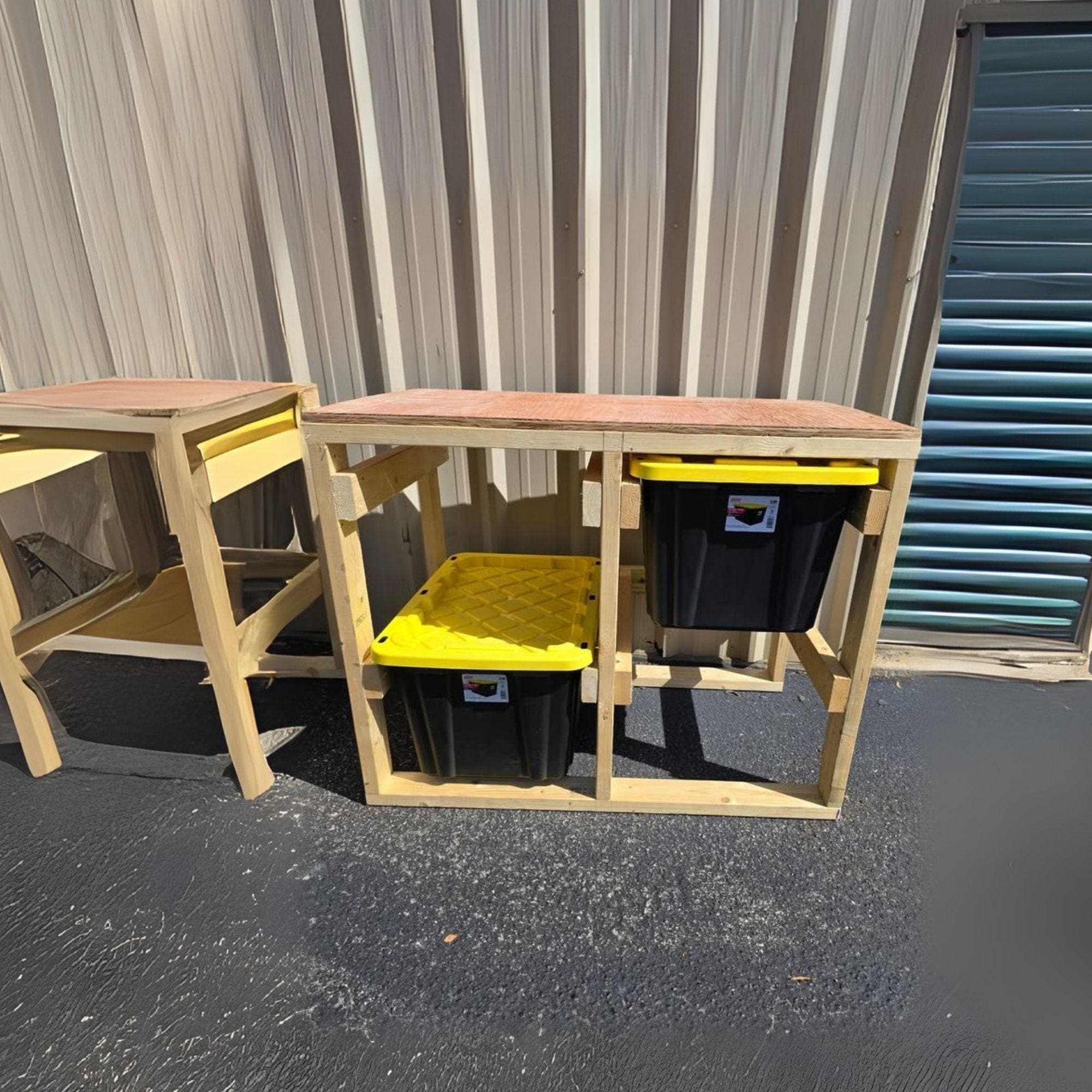 DIY 27-Gallon Tote Rack Plan 2x2 | Costco Totes (PDF Pattern) 2