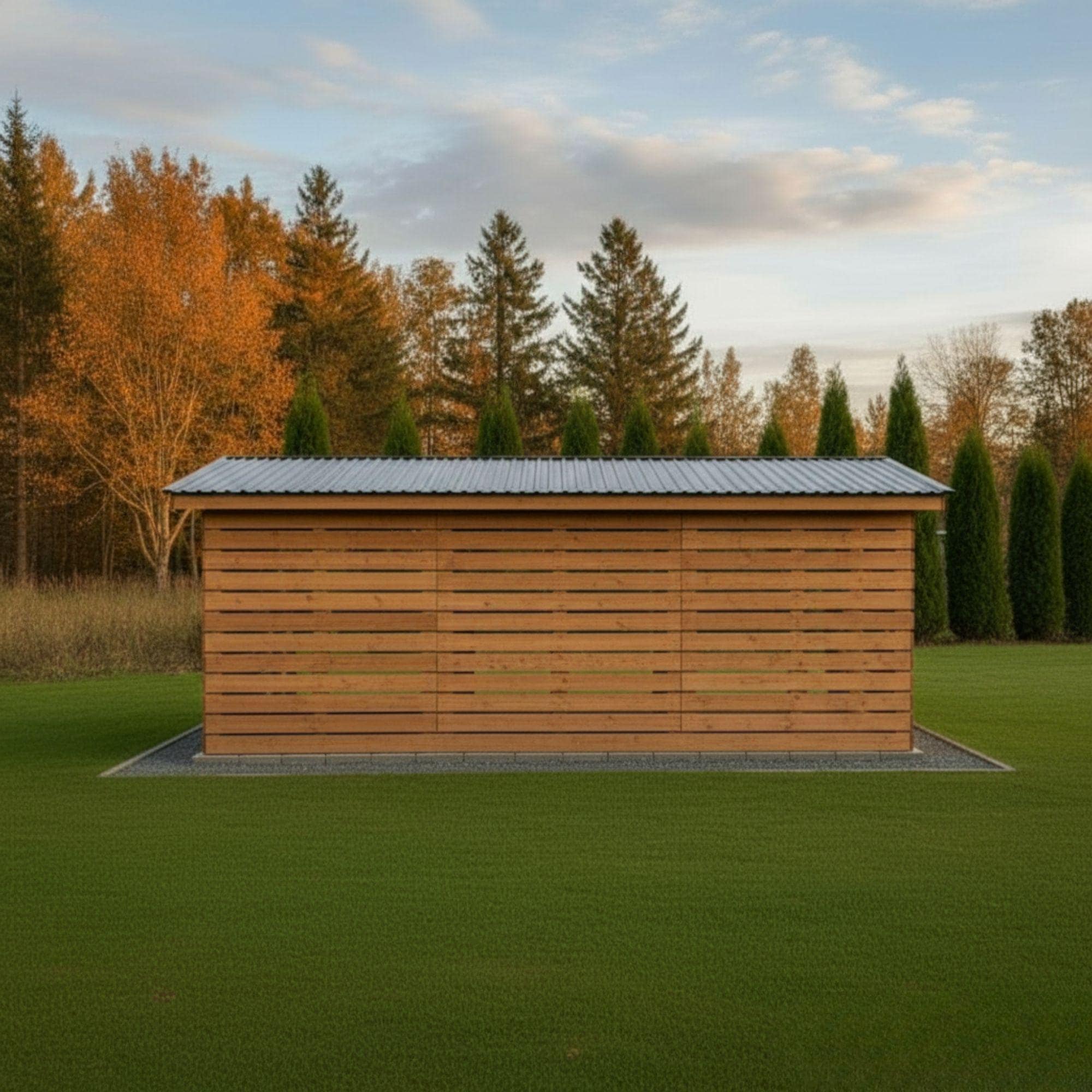 6x12 Firewood Shed Plans: DIY Sloped Roof Woodshed (PDF Download) 3