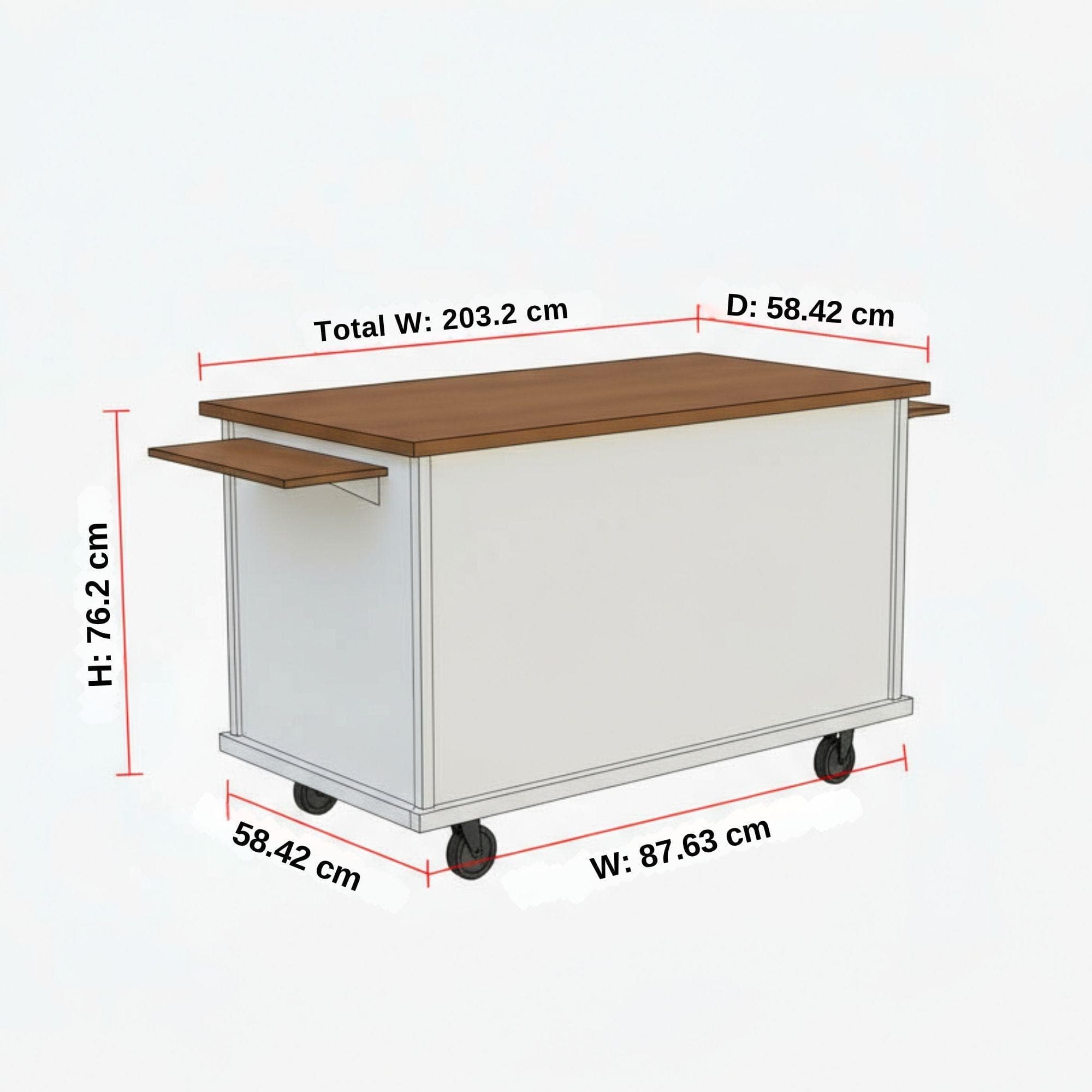 DIY Mobile Bar Cart Plans: Collapsible Vendor Cart (PDF Plan) 6