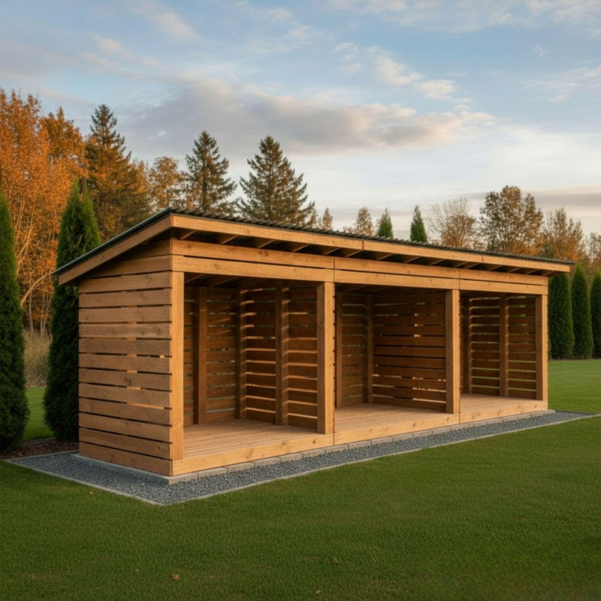 6x12 Firewood Shed Plans: DIY Sloped Roof Woodshed (PDF Download) 2