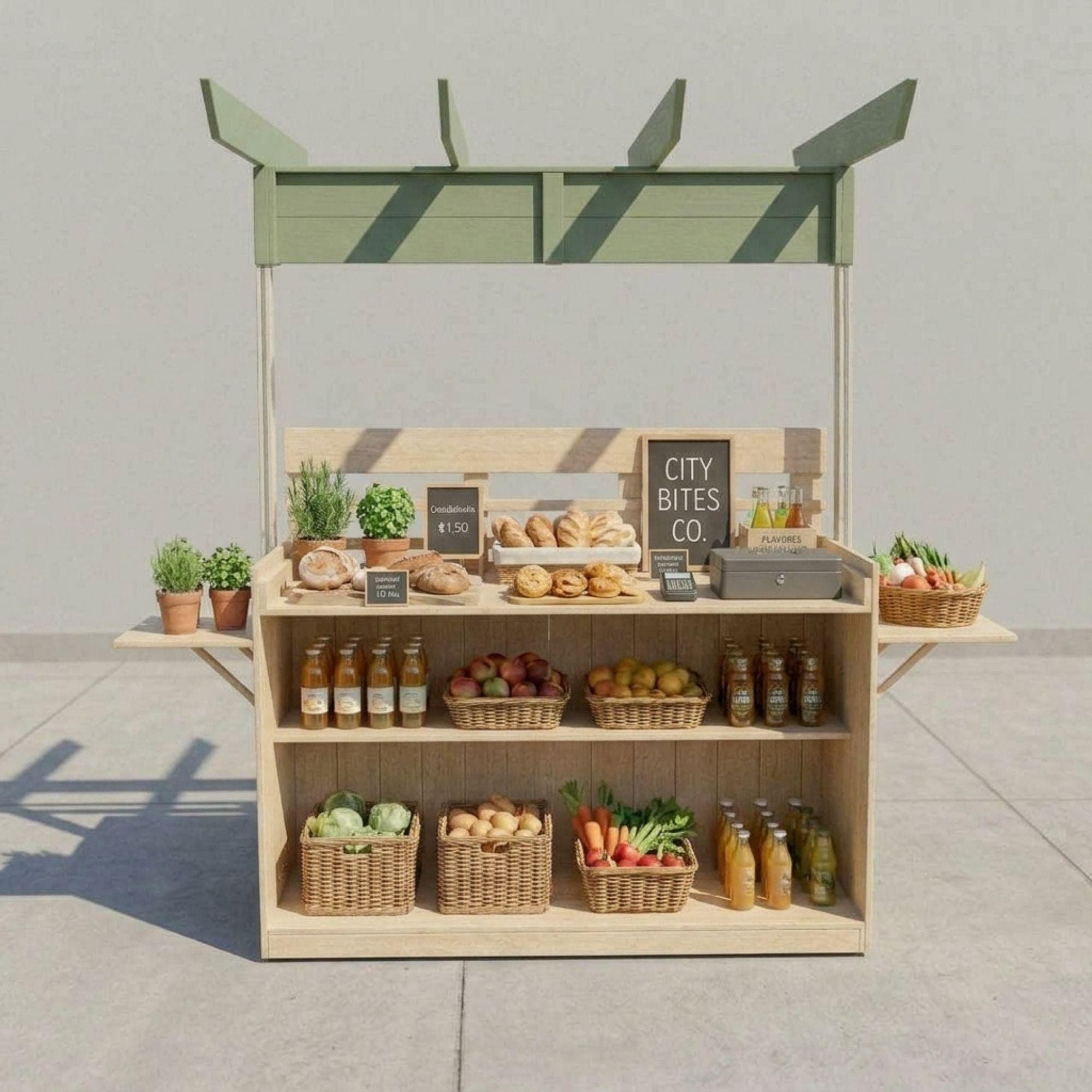 DIY Collapsible Food Cart Plan | Foldable Mobile Coffee Cart Plan | Charcuterie Cart Plan | Vendor Snack Stand Plan | Pancake & Dessert Cart 4