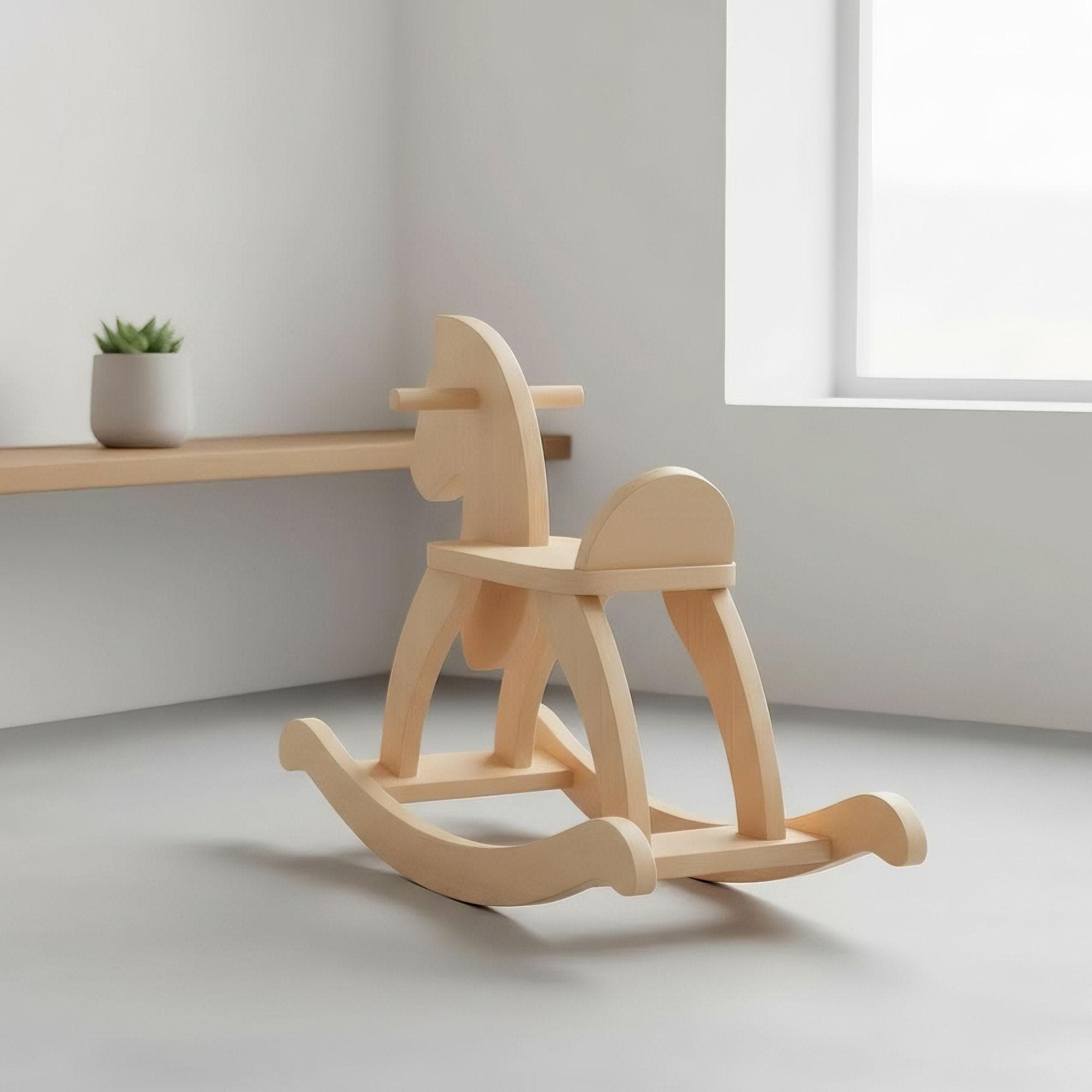 Wooden Rocking Horse Plans | DIY Toddler Toy Blueprint (Digital PDF) 6