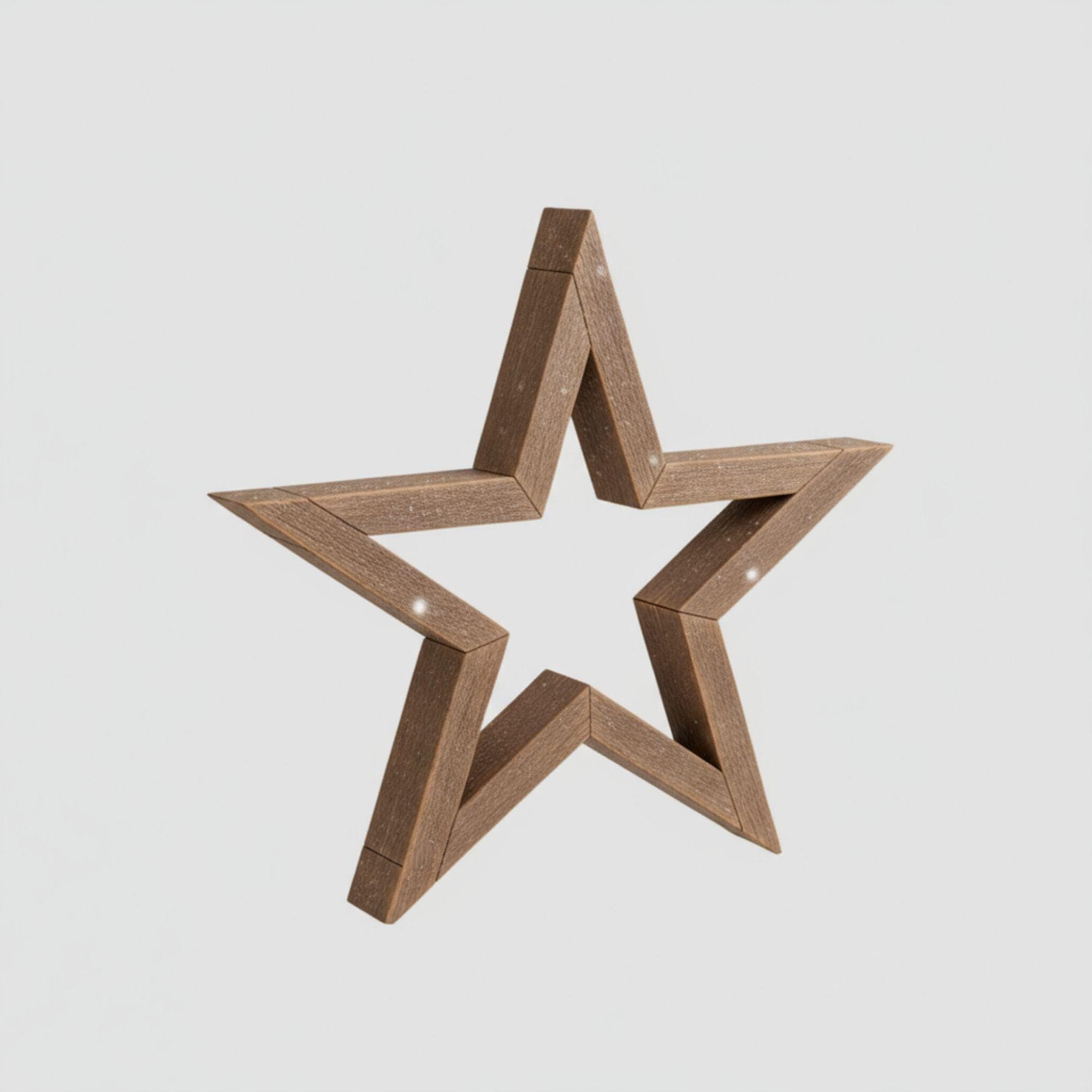 Rustic Christmas Star Plan: DIY Wooden Holiday Decor | Wooden Stars For Christmas Tree (PDF Download) 4