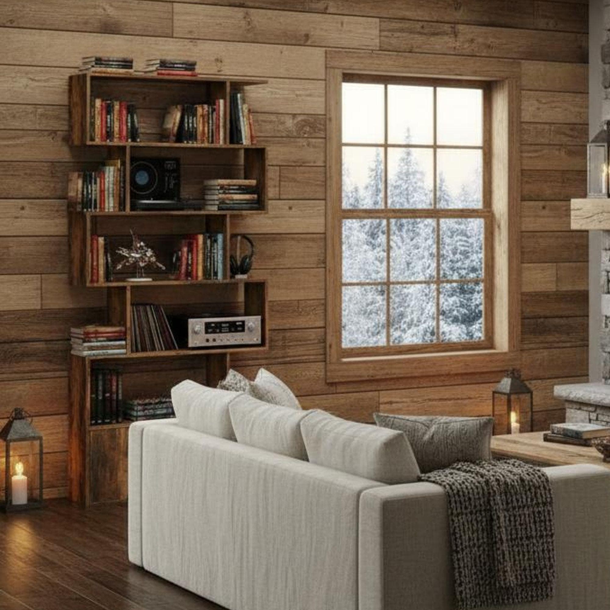 DIY Wood Bookcase Plans | Wall Shelf, Small Spaces (PDF Pattern) 2