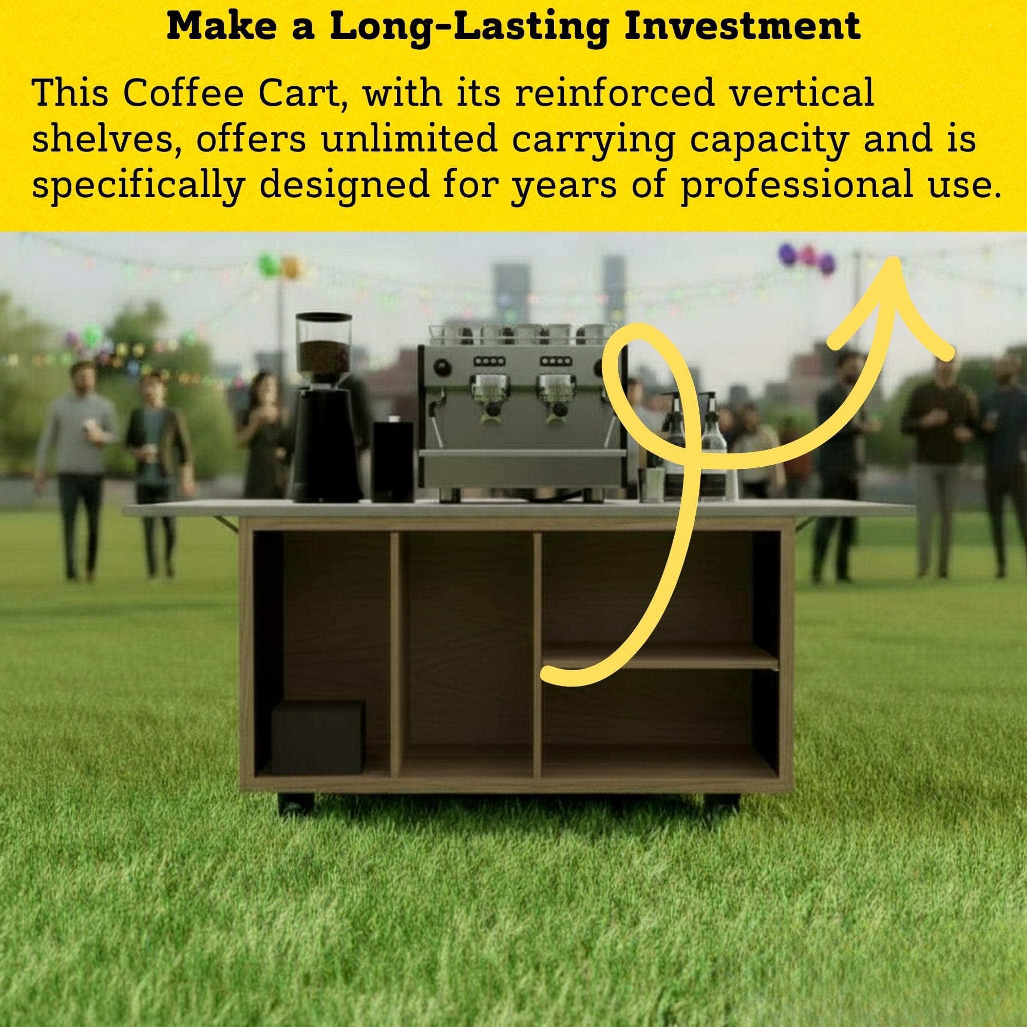 DIY Coffee Cart Plans | Collapsible Mobile Espresso Bar | Foldable Market Stall Blueprint | Portable Catering Cart Build | Digital PDF 4