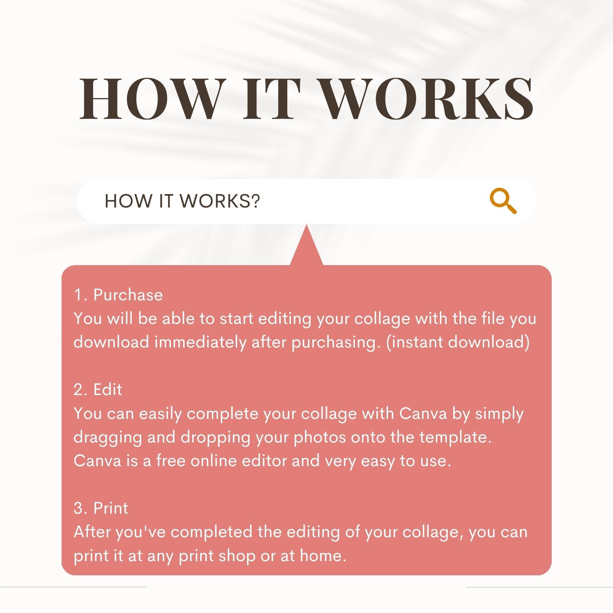 Funeral Photo Collage Sign Set, Memorial Poster (Digital Download) 9