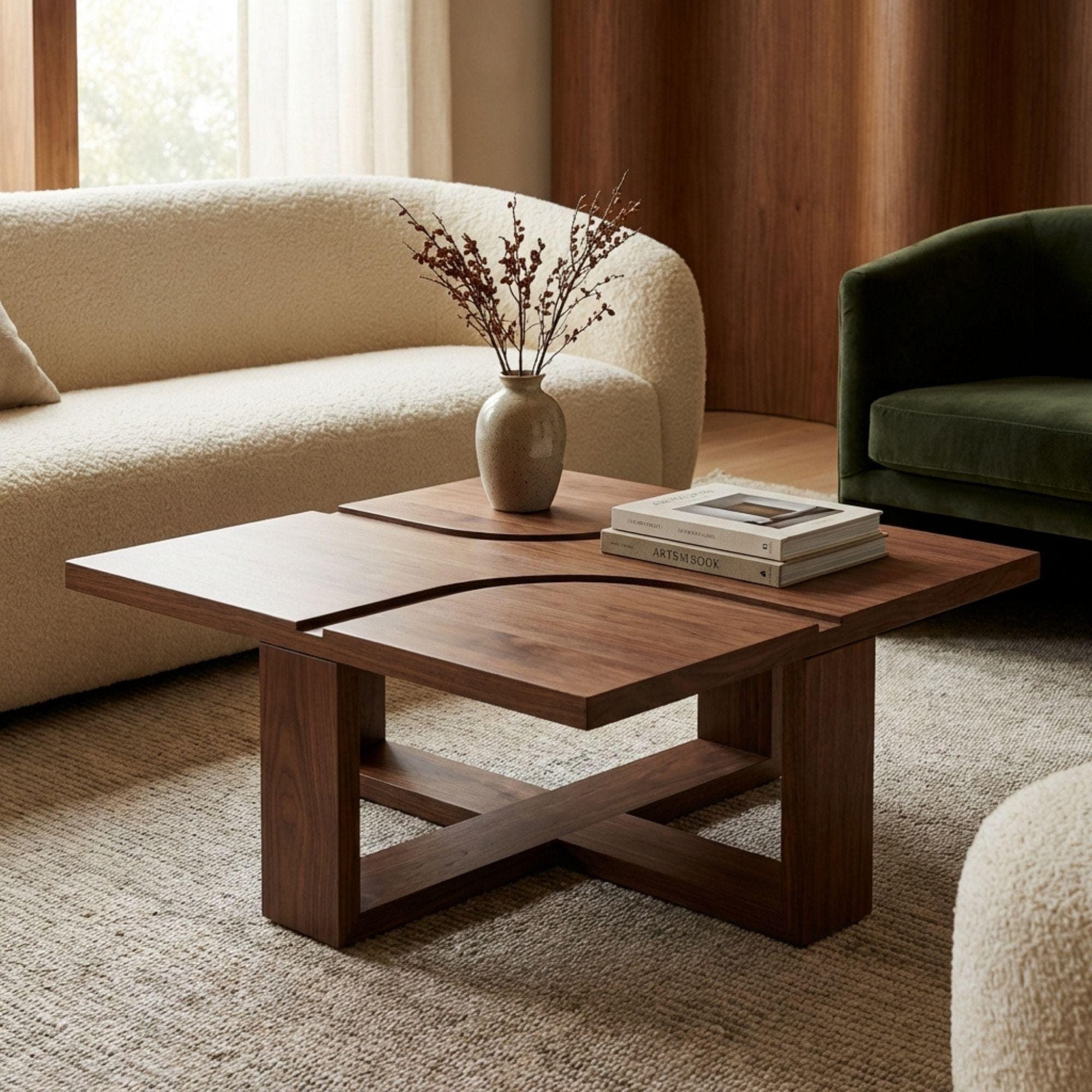 Modern Square Coffee Table Plans | Indoor Outdoor Woodworking Blueprint (PDF) 4