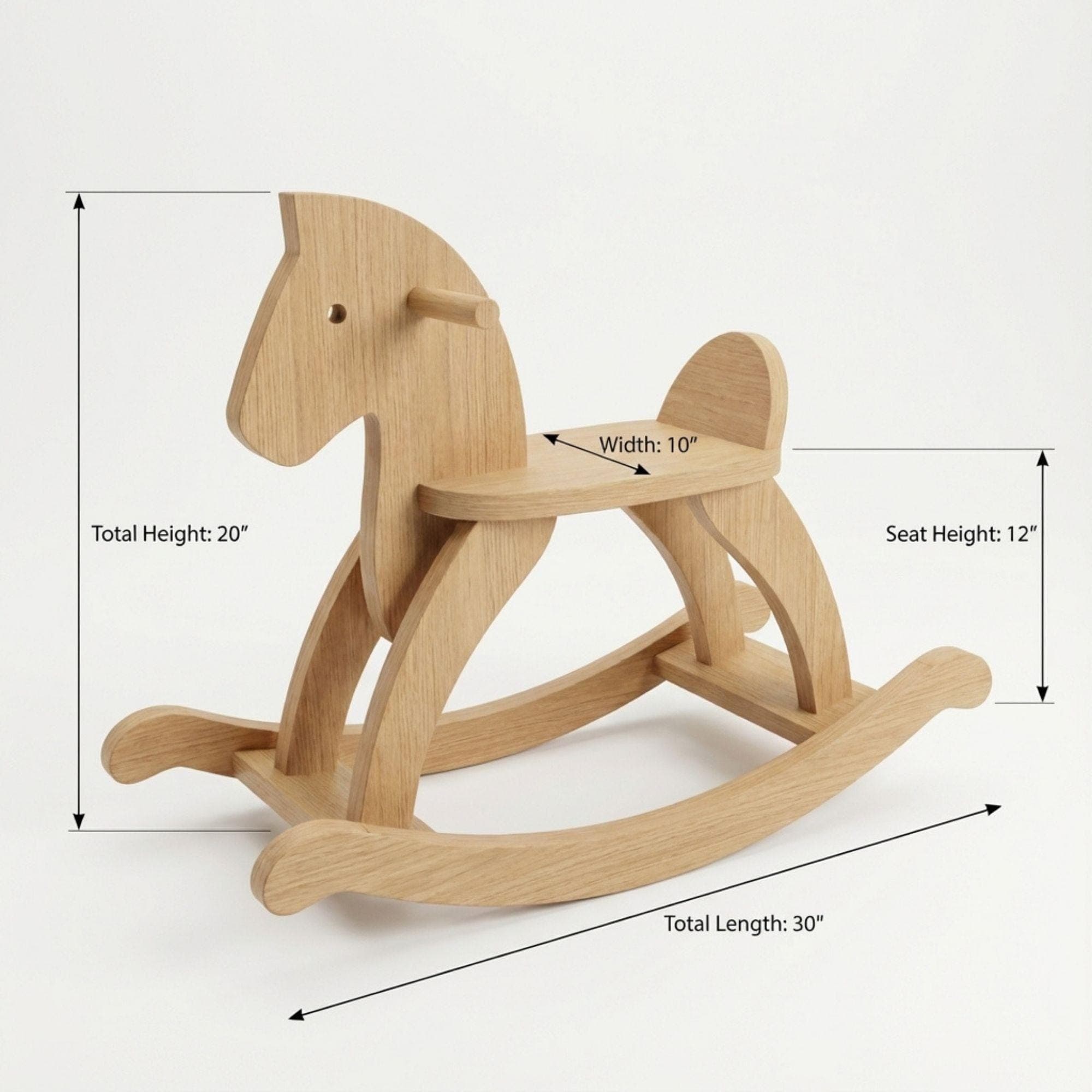 Wooden Rocking Horse Plans | DIY Toddler Toy Blueprint (Digital PDF) 7