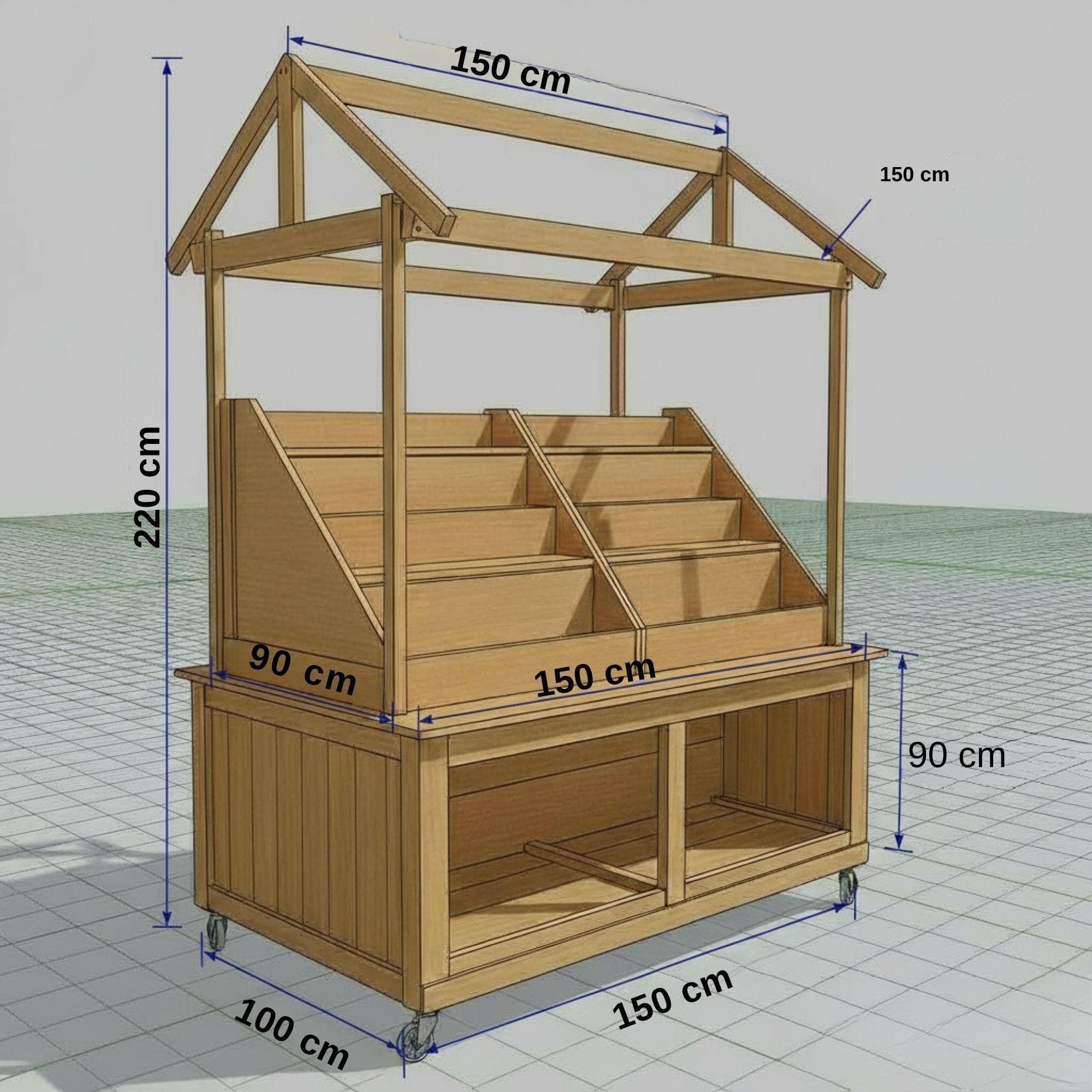 DIY Tiered Planter Stand Woodworking Plans (PDF) 6