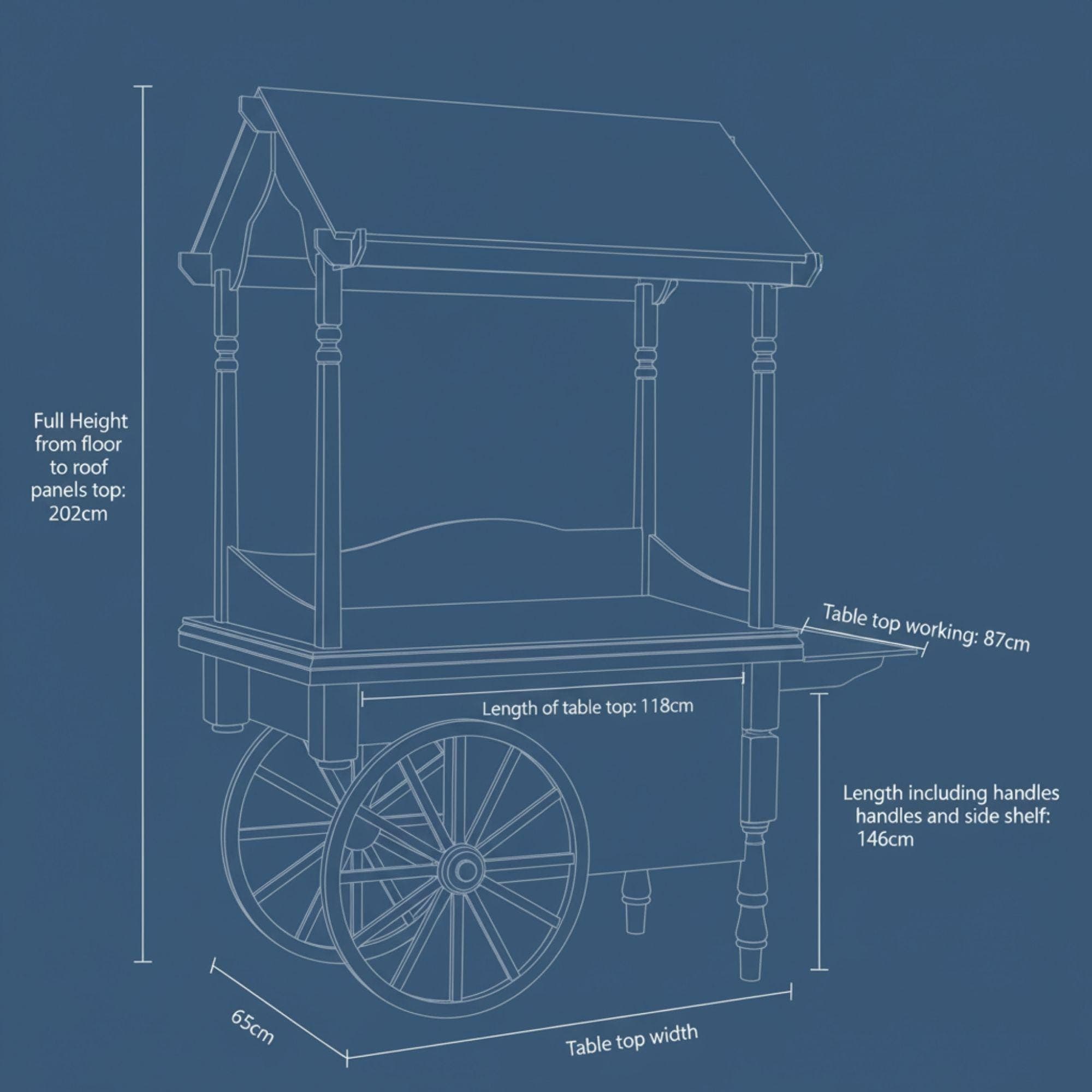 Candy Cart DIY Plan PDF | İce Cream Cart | Dessert Cart | Wedding Sweet Table Cart | Collapsible Wooden Sweet Bar for Sale, Party Treat Cart 4