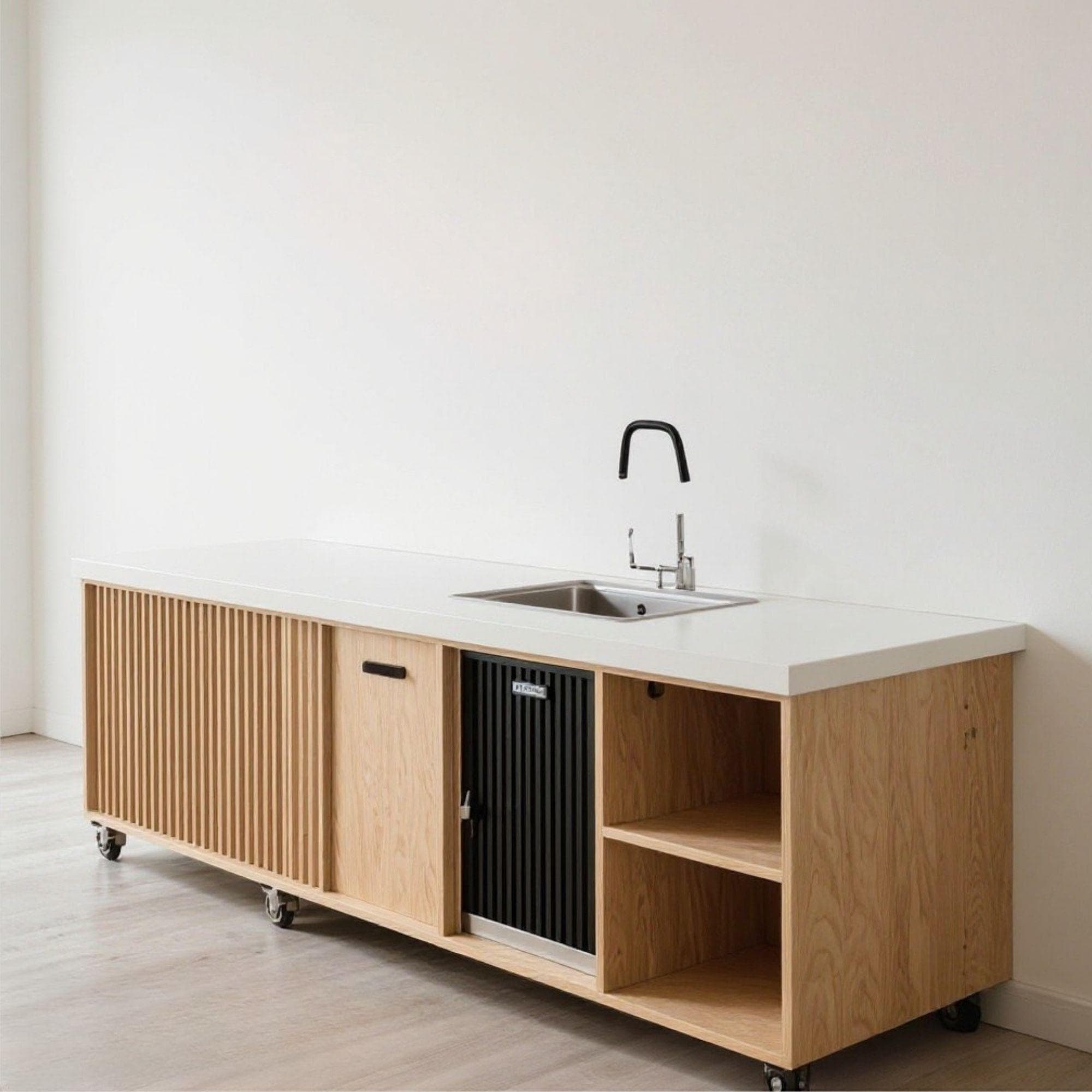 DIY Mobile Coffee Bar Plans with Ice Bin | Home Beverage Station (Digital PDF) 5