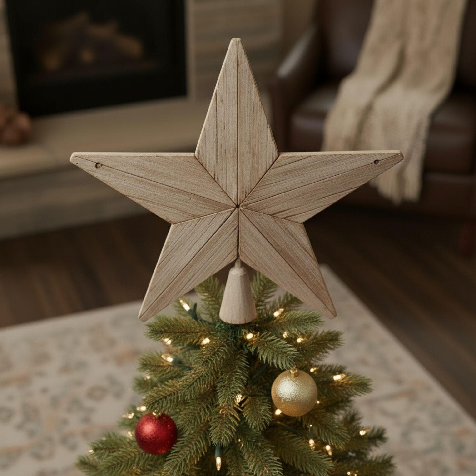 Christmas Tree Topper Star | DIY Wooden Tree Topper Plans | Rustic Christmas Tree Topper | Barnwood Tree Topper (Digital Download) 3