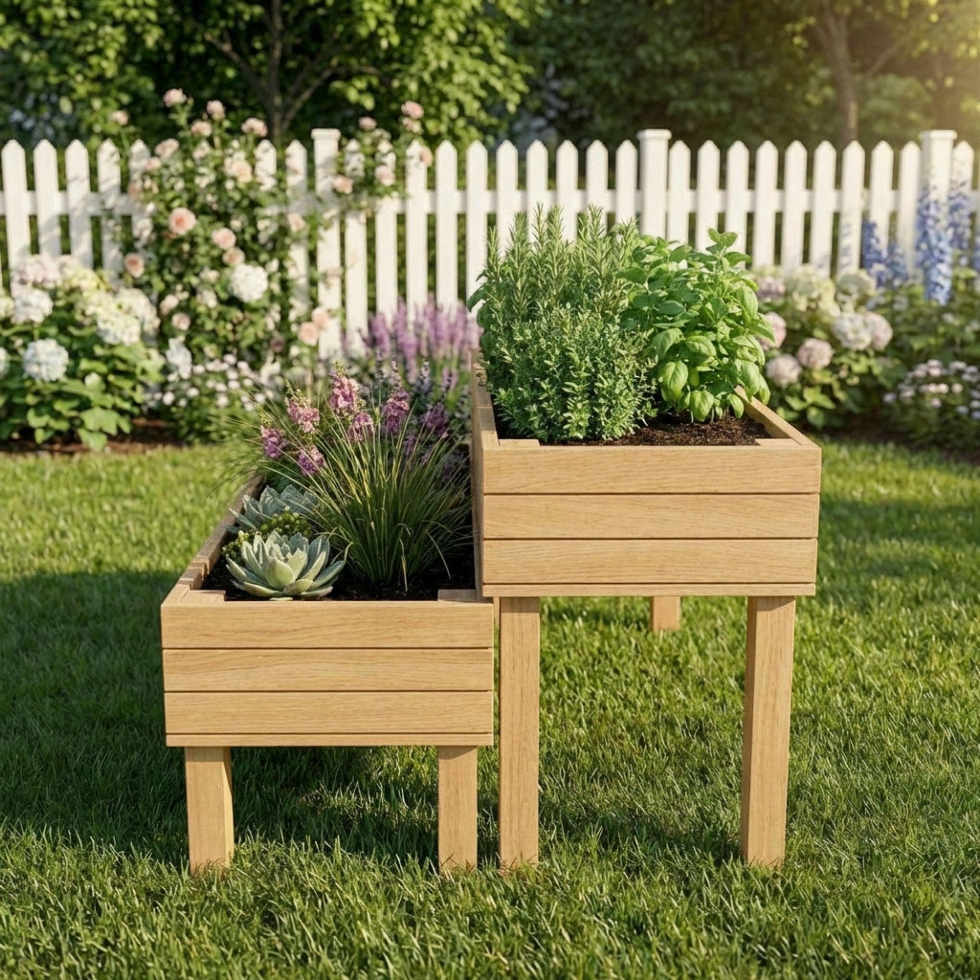 Tiered Planter Box Plans | Wooden Garden Build Guide (PDF Download) 4