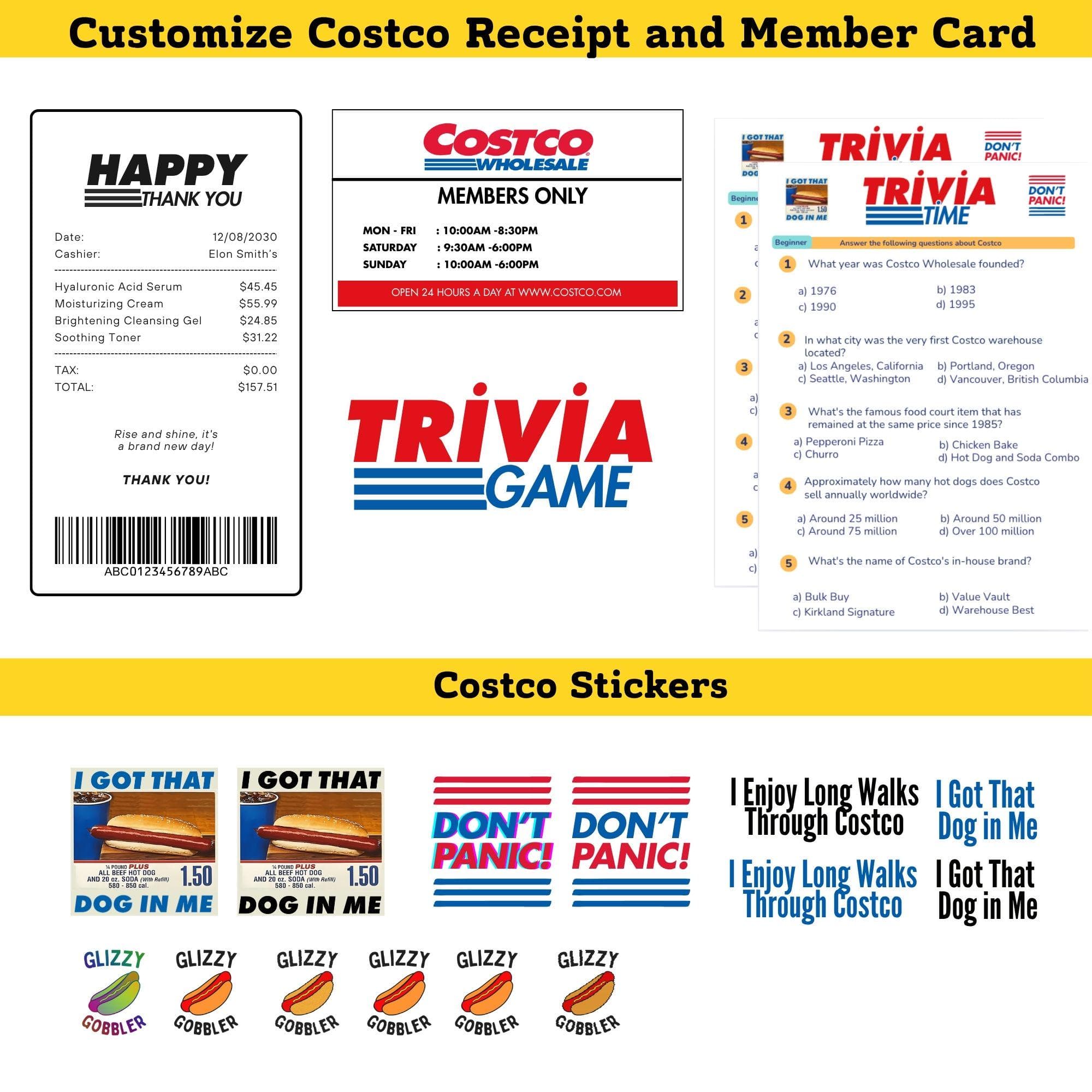 Costco Party Pack Bundle | Birthday Decorations, Signs, Invite (Digital Download) 9