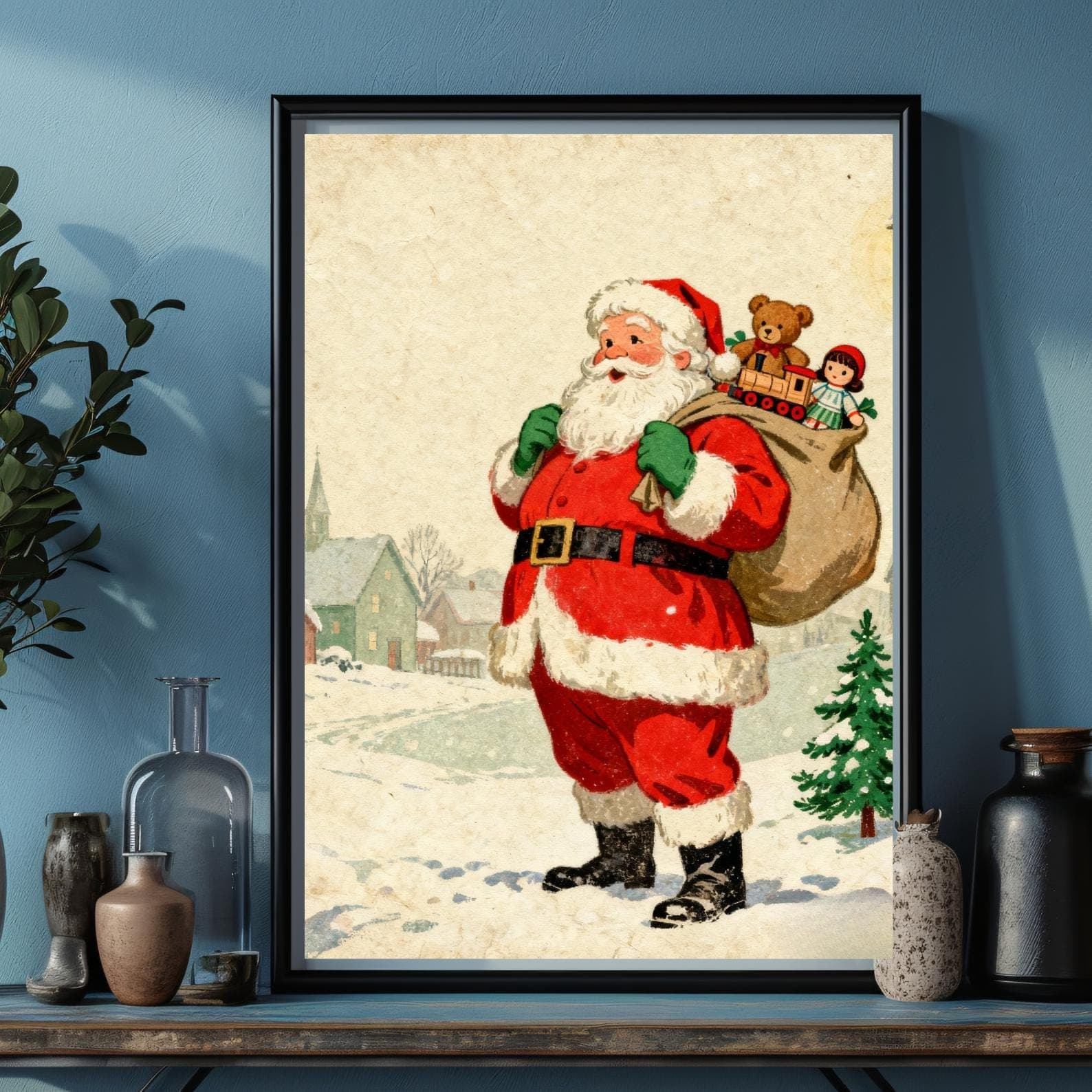 Vintage Christmas Prints Bundle | 100+ Holiday Digital Art (Download) 8