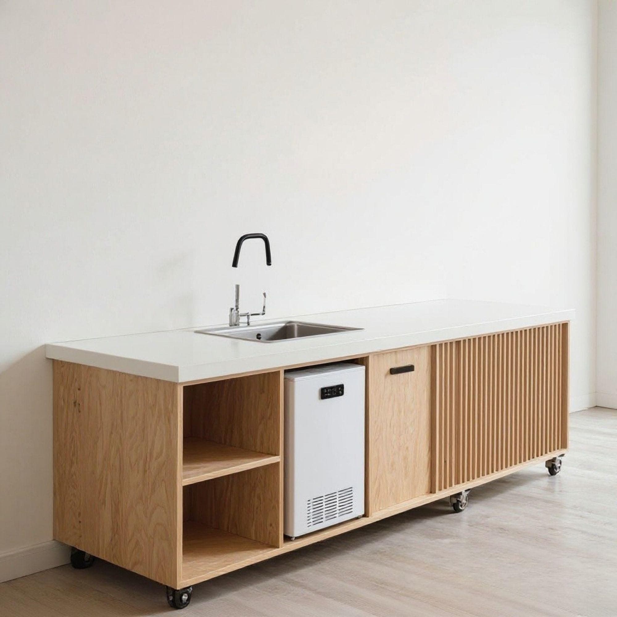 DIY Mobile Coffee Bar Plans with Ice Bin | Home Beverage Station (Digital PDF) 4