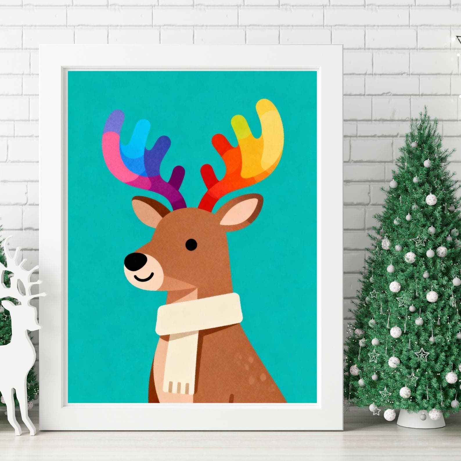 100+ Christmas Vintage Festive Prints Bundle: Bright Nursery Holiday Art (Digital Downloads) 4