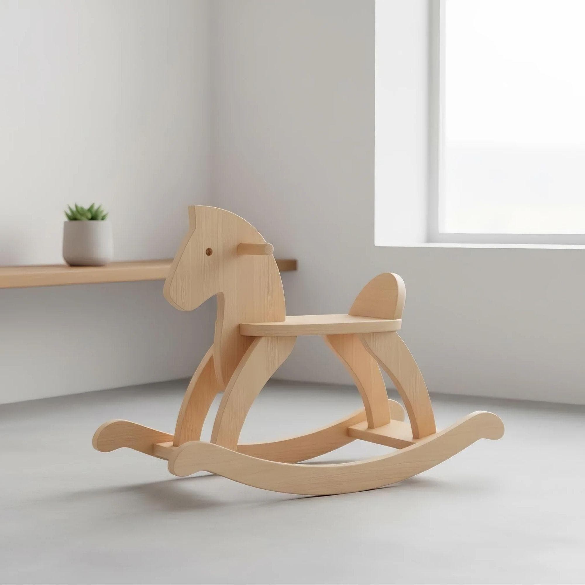 Wooden Rocking Horse Plans | DIY Toddler Toy Blueprint (Digital PDF) 1