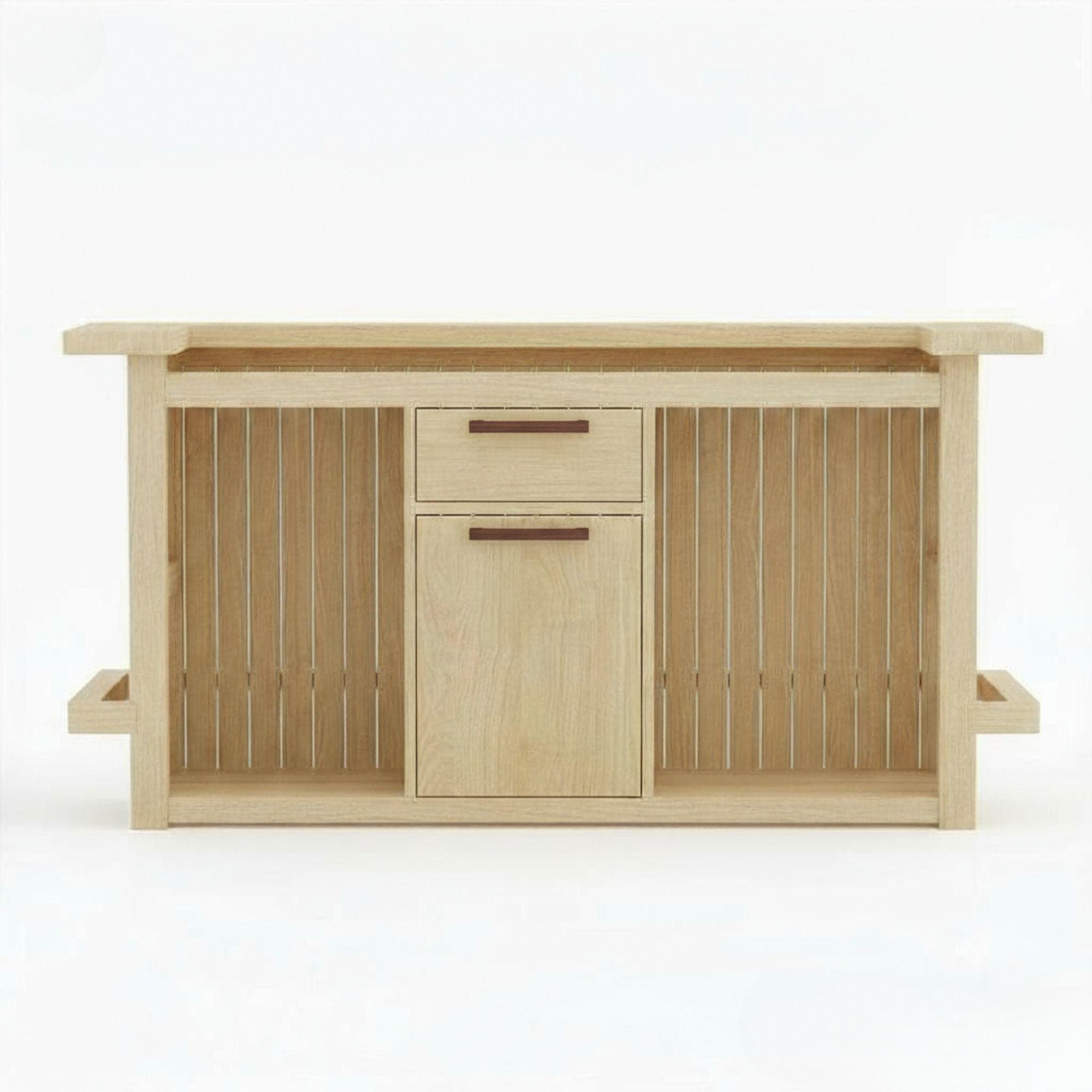 DIY Outdoor Bar Plan: Folding Wooden Patio Bar Blueprint (PDF Digital Download) 2