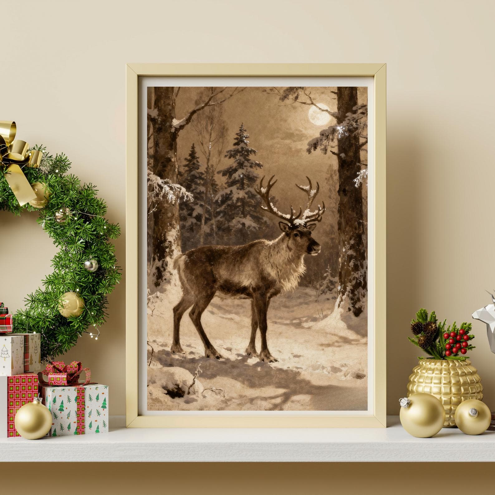 Vintage Christmas Prints Bundle | 100+ Holiday Digital Art (Download) 4