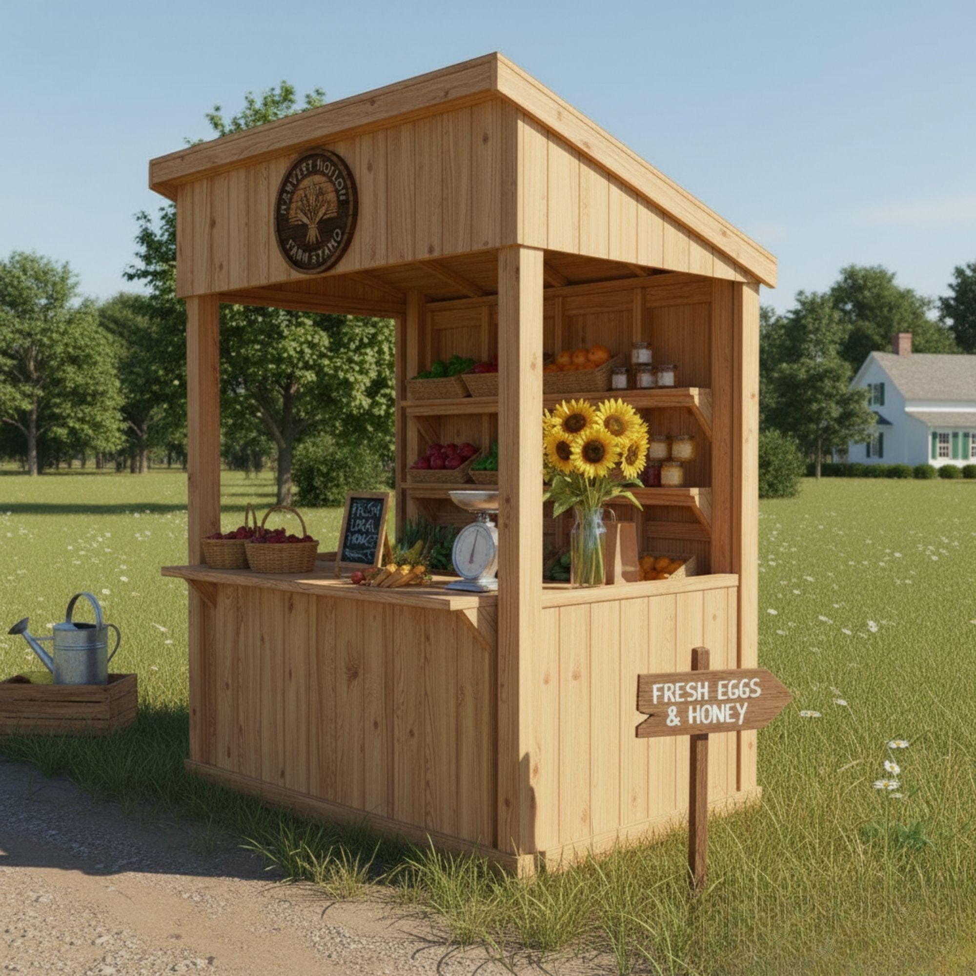 DIY Mobile Farmstand Plans | Rolling Garden Cart Blueprints (PDF) 2