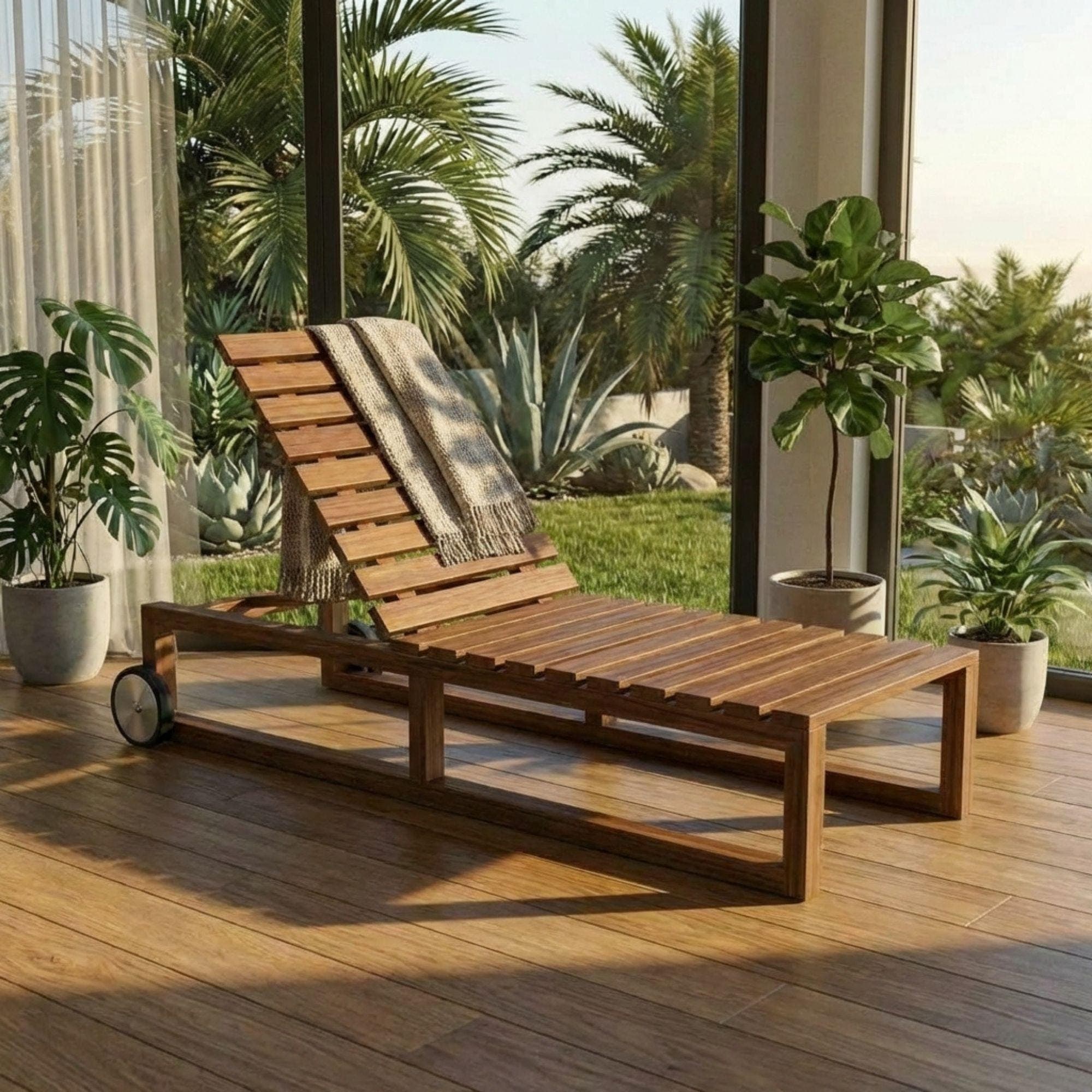 DIY Outdoor Chaise Lounge Plans, Adjustable Wood Lounger Blueprint (PDF Download) 5