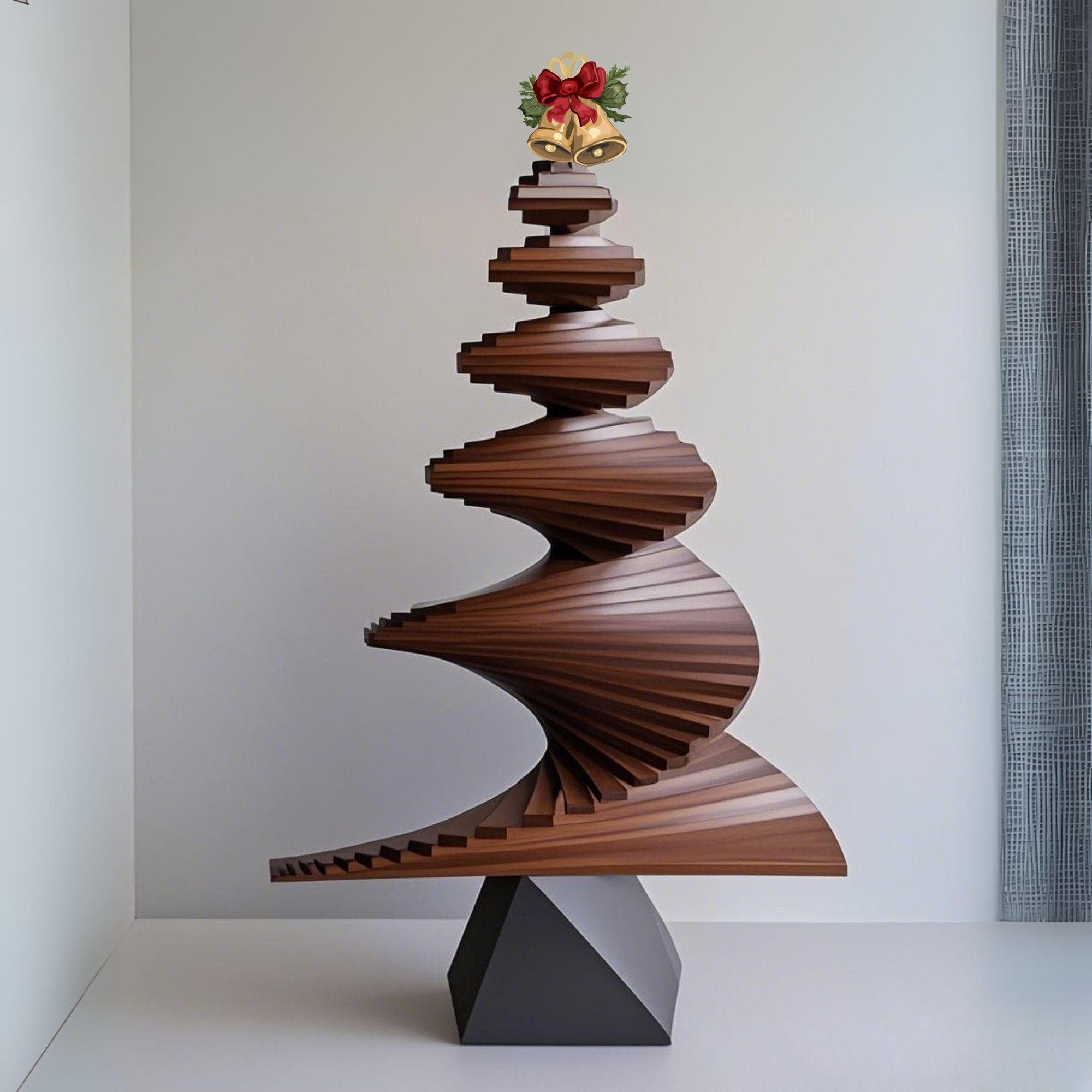 Spiral Christmas Tree plans | DIY Spiral Christmas Tree, One Board Spiral Tree, Build Plan | Landscape Tree Plan PDF Printable 1