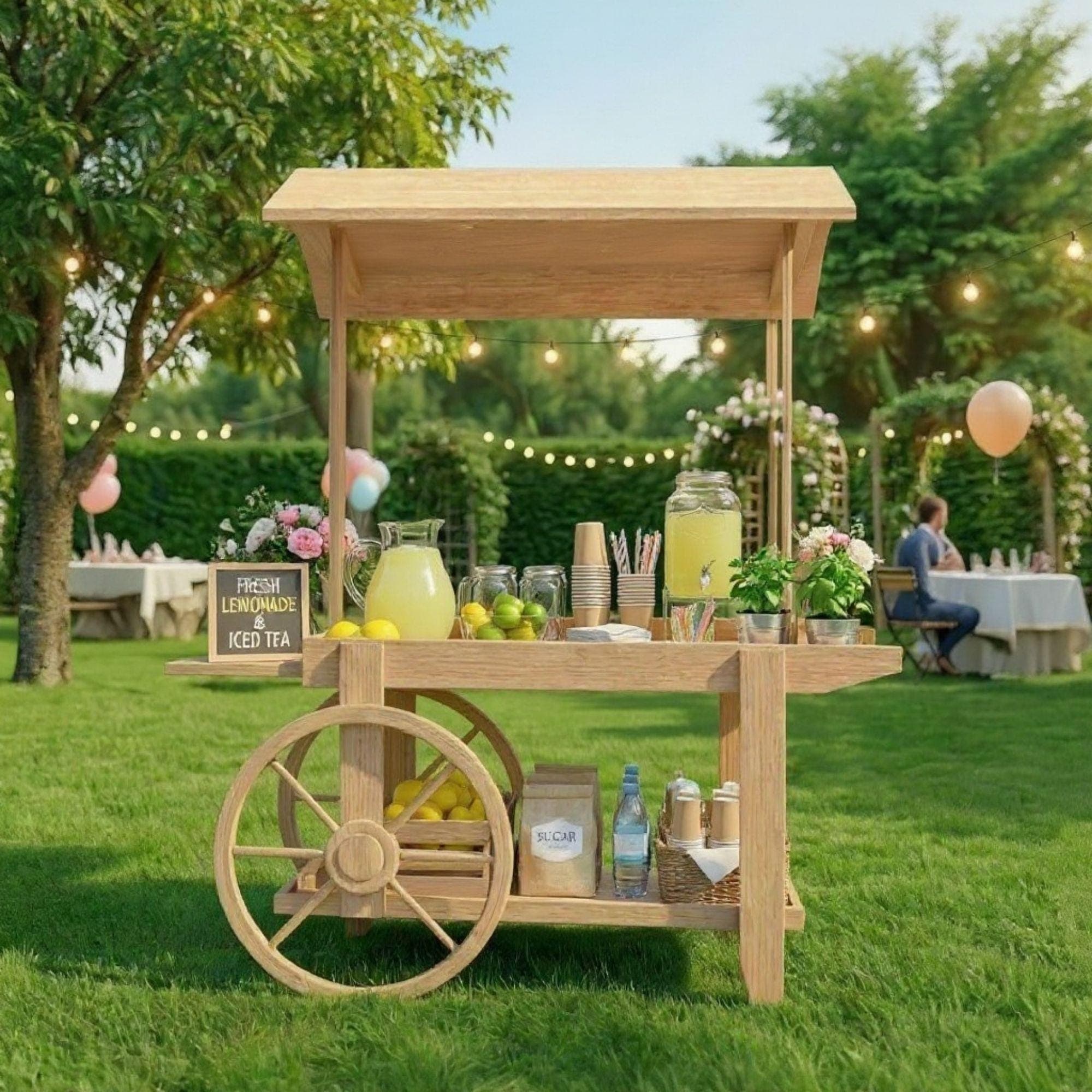 Wooden Market Cart DIY Plans | Collapsible Vendor Stall Blueprint (PDF Download) 4