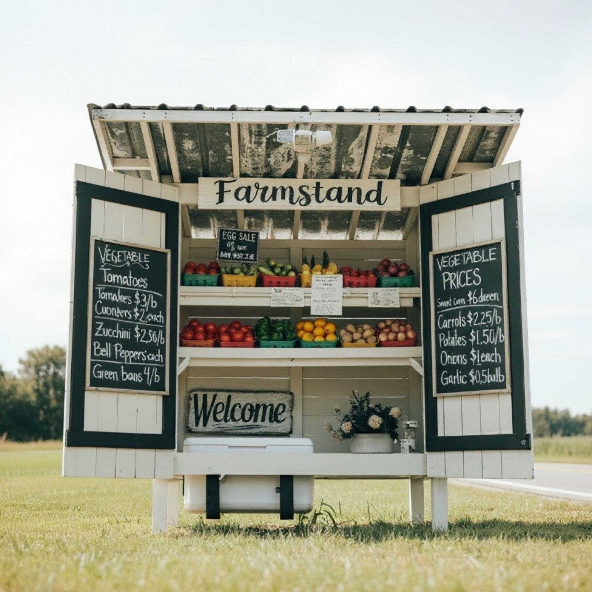 DIY Farmstand Plans: Portable Produce, Flower, Bakery Cart (PDF Download) 4