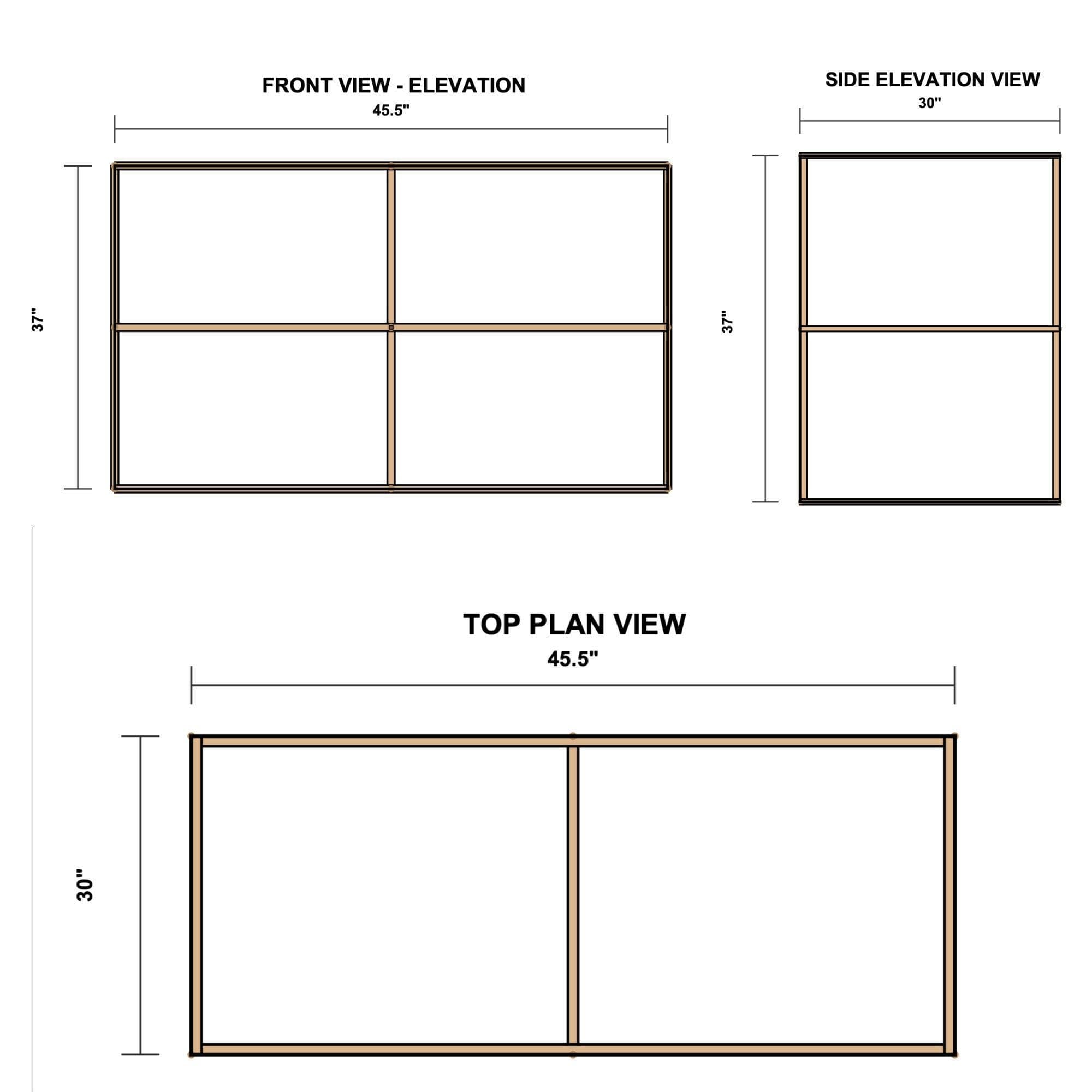 DIY 27-Gallon Tote Rack Plan 2x2 | Costco Totes (PDF Pattern) 5