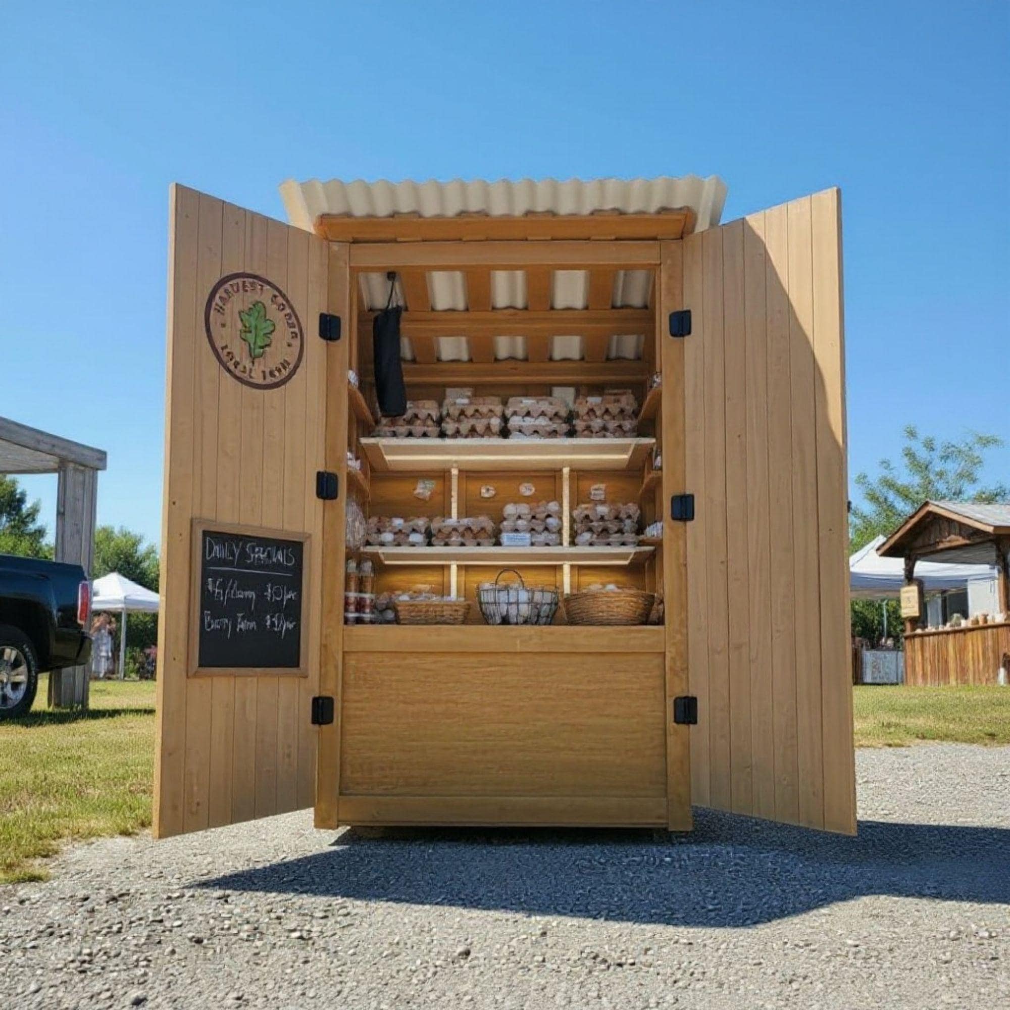 Egg Stand Plans | Roadside Egg Selling Stand Plans | Farmstand Plans | Roadside Plant, Flower, Fruit Stand | Portable Egg, Vegetable Cart 3