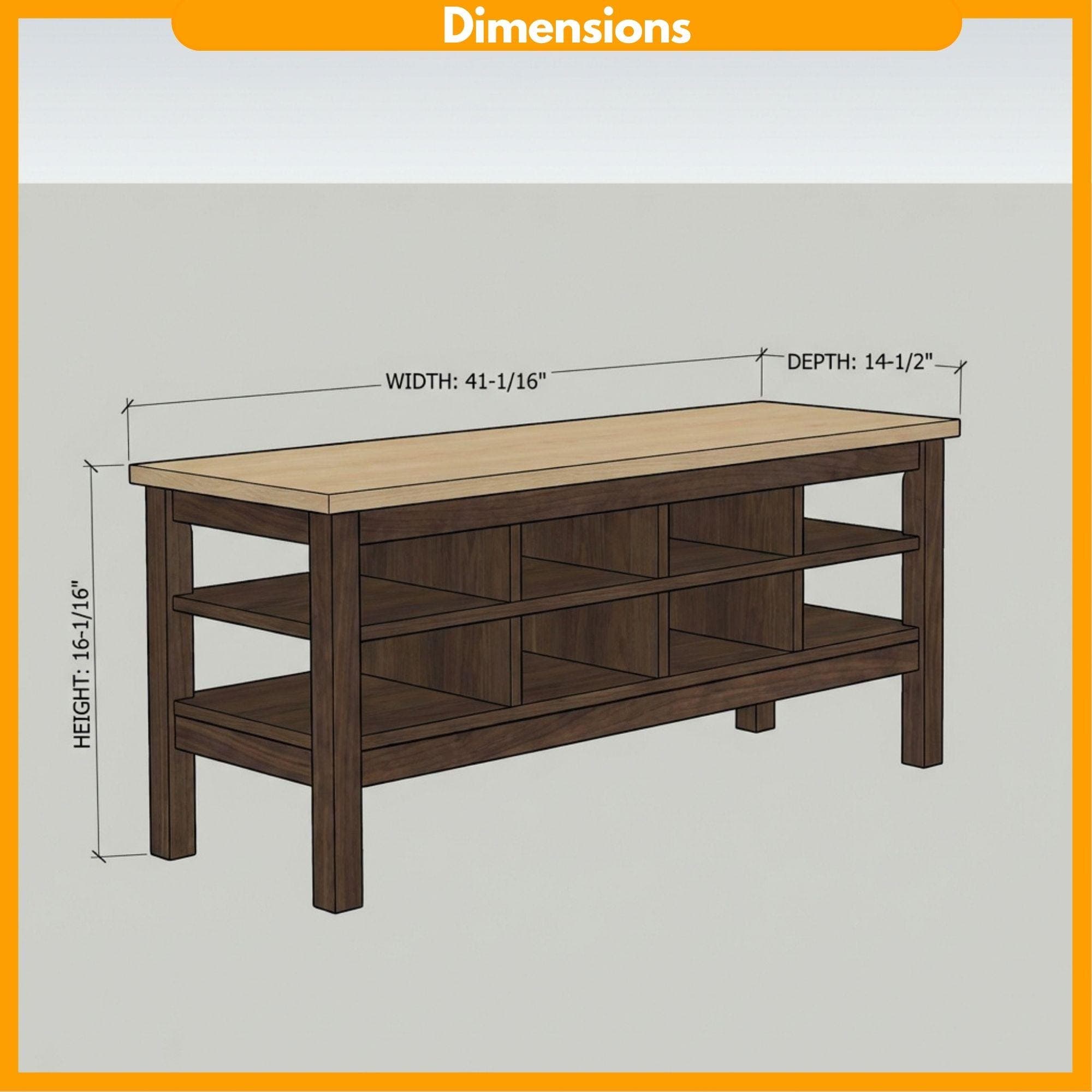 Heavy Duty Workbench Plans with Storage Shelving (PDF Download) 1