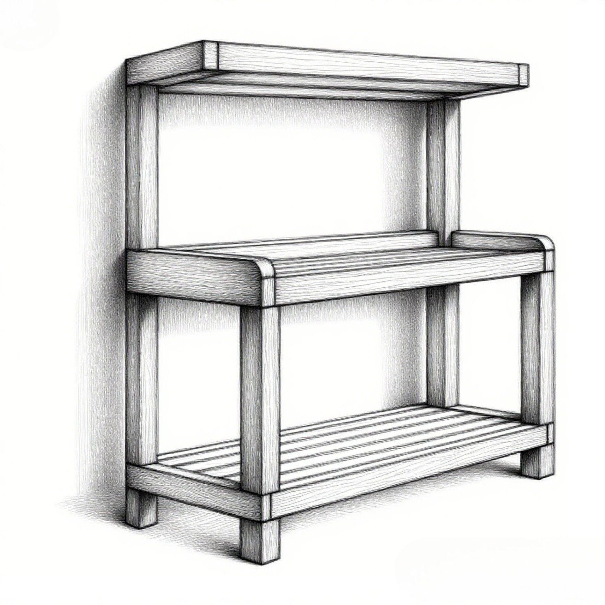 Rustic Potting Bench Plans | Outdoor Garden Workstation PDF 7