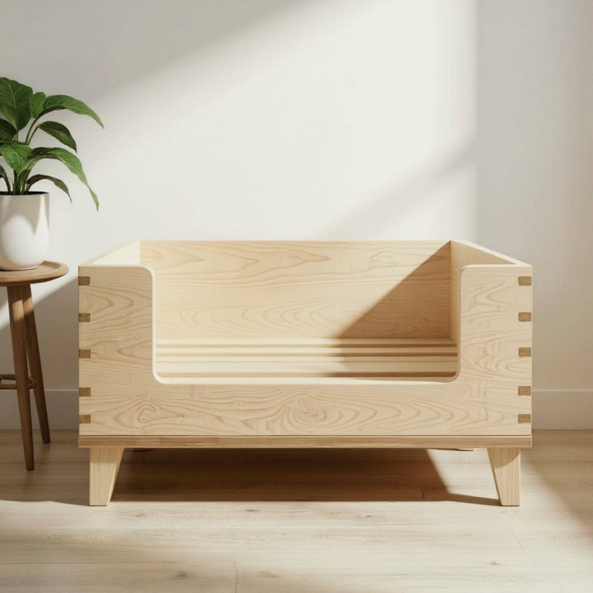 Wood Pet Bed | DIY Dog Bed With Legs Plan | DIY Raised Dog Bed Furniture | Build a Custom Wooden Pet Bed | Elevated Dog Bed for Large Dogs 5