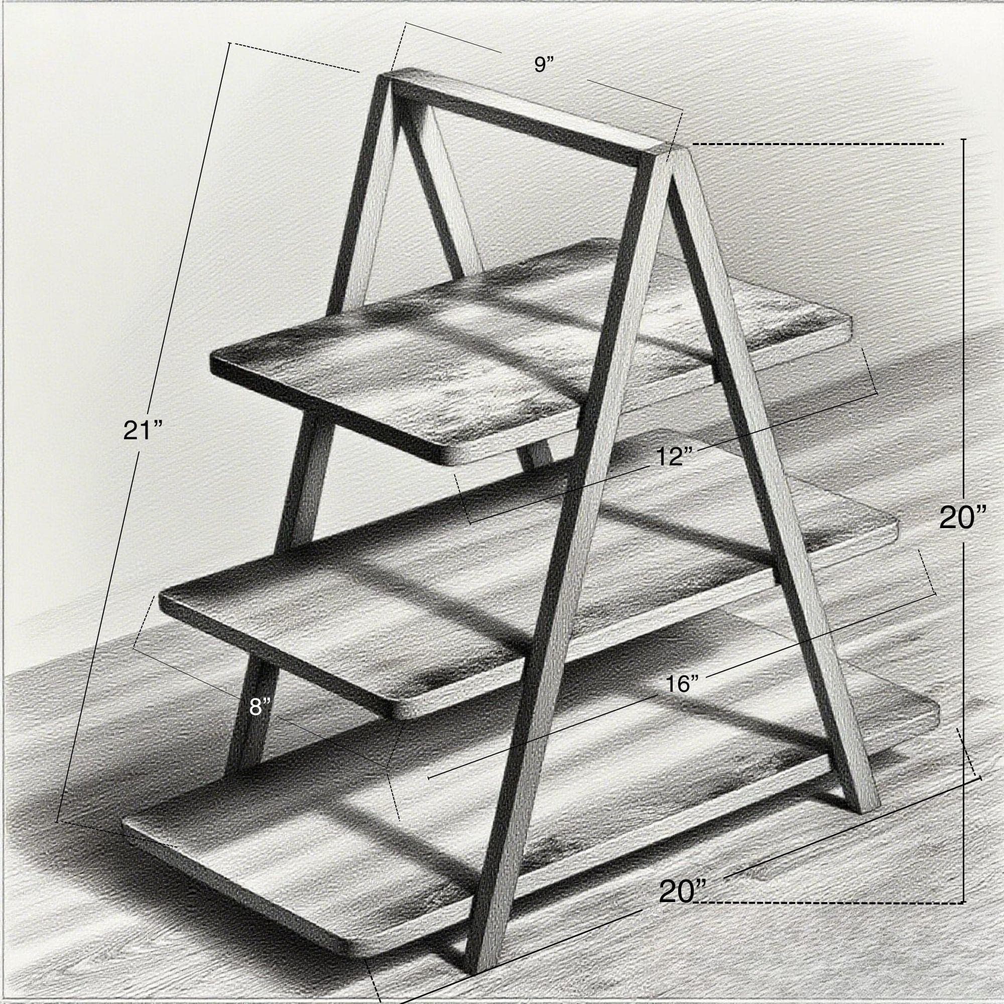 DIY Tiered Display Stand Plan: Craft Fair & Wedding (PDF Download) 3
