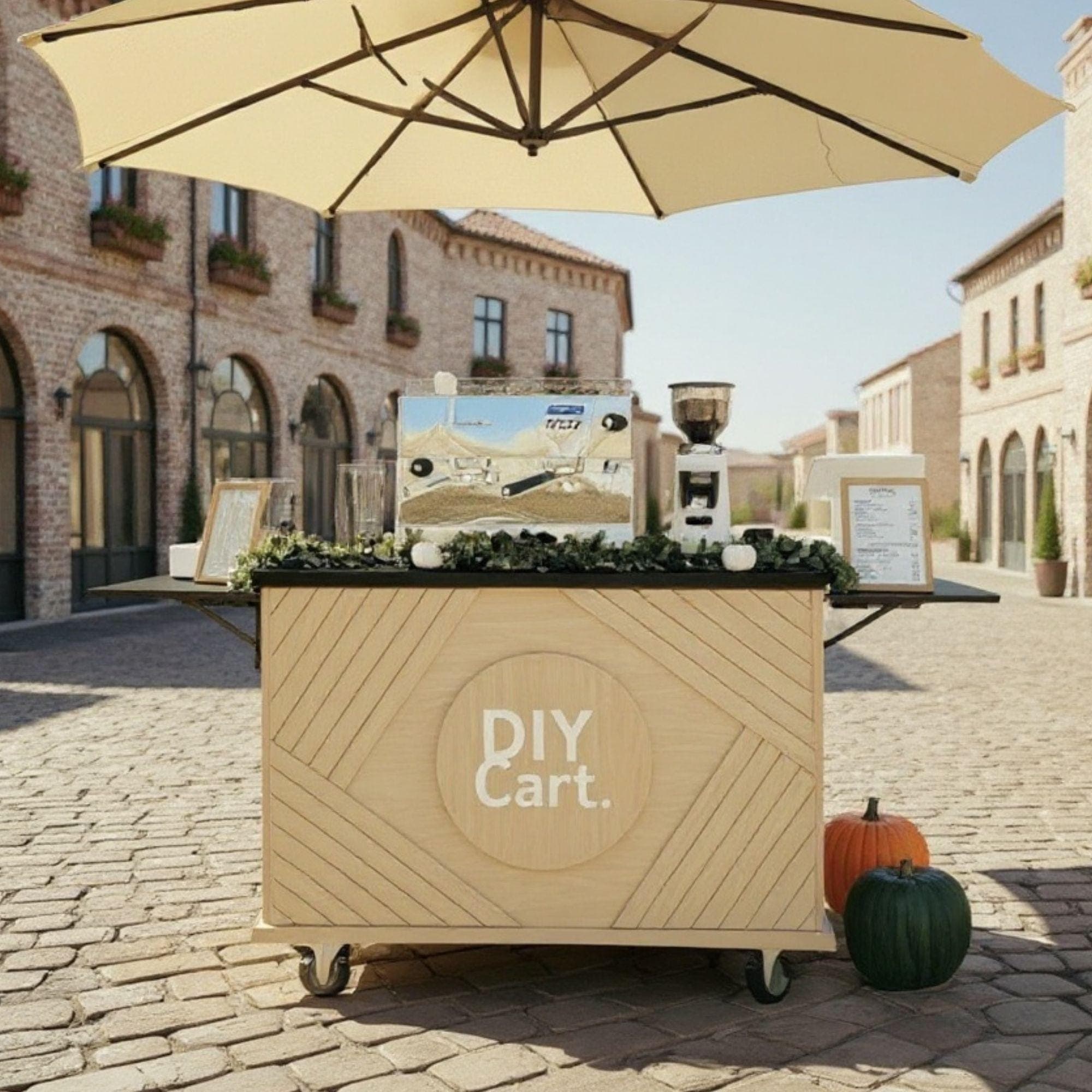 DIY Mobile Bar Cart | Coffee Cart | Custom Food Cart Plan PDF | Wedding Cart | Collapsible Beverage Cart | Vendor Cart | Foldable Bar Cart 2