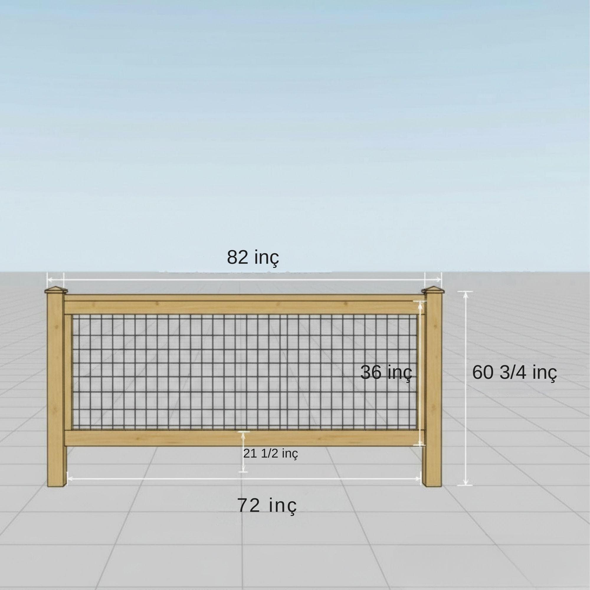 DIY Modern Wood & Metal Garden Fence Plan (PDF Download) 6