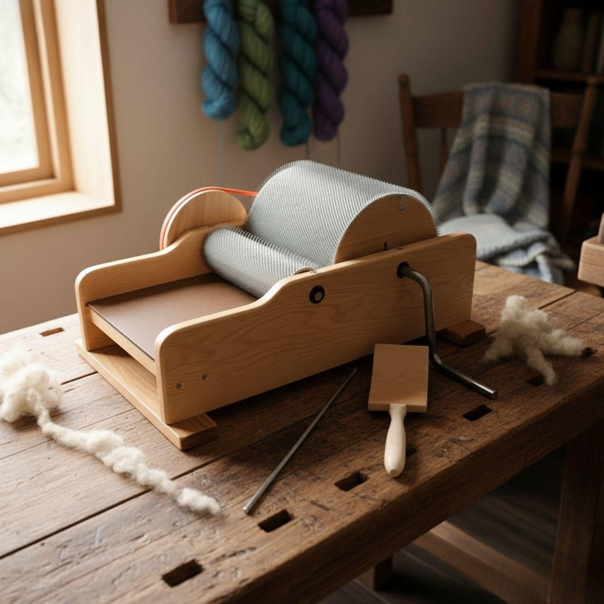 DIY Drum Carder Plans: Hand Crank Wool Fiber Tool (PDF Guide) 1