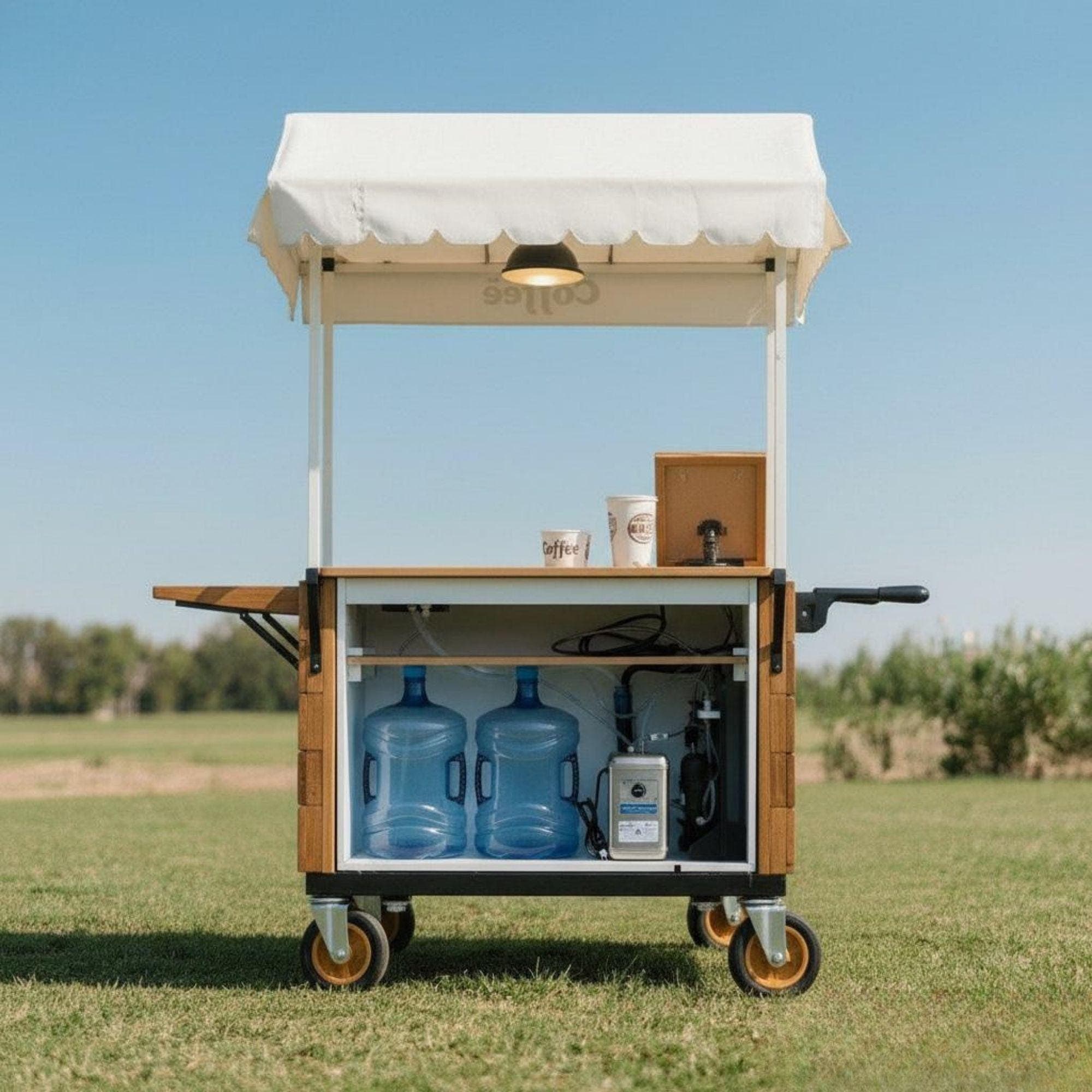 DIY Mobile Bar Cart | Coffee Cart | Custom Food Cart Plan PDF | Wedding Cart | Collapsible Beverage Cart | Vendor Cart | Foldable Bar Cart 4