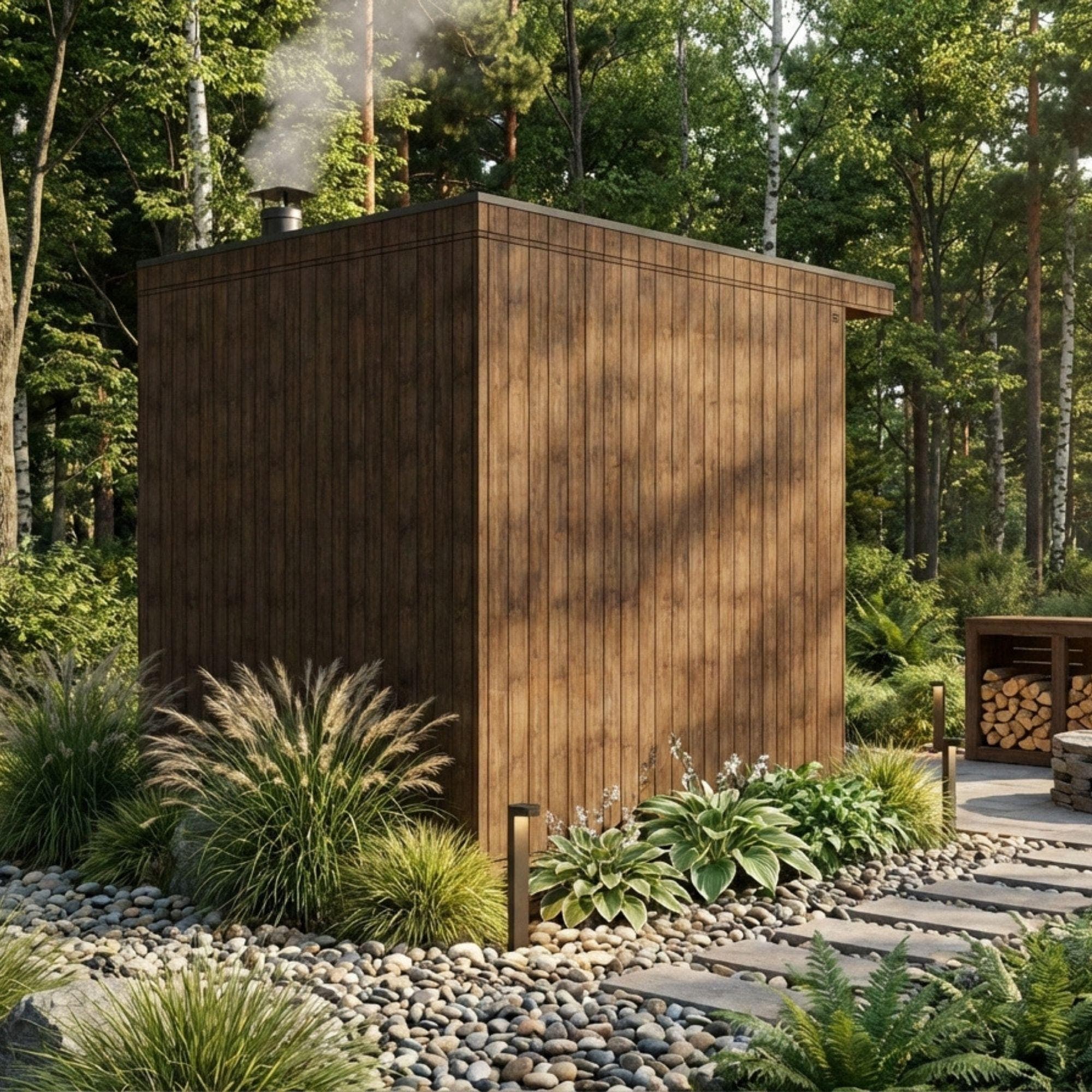 DIY Outdoor Sauna Plans | 6x8 ft Wood Sauna Blueprint (Digital Download) 4