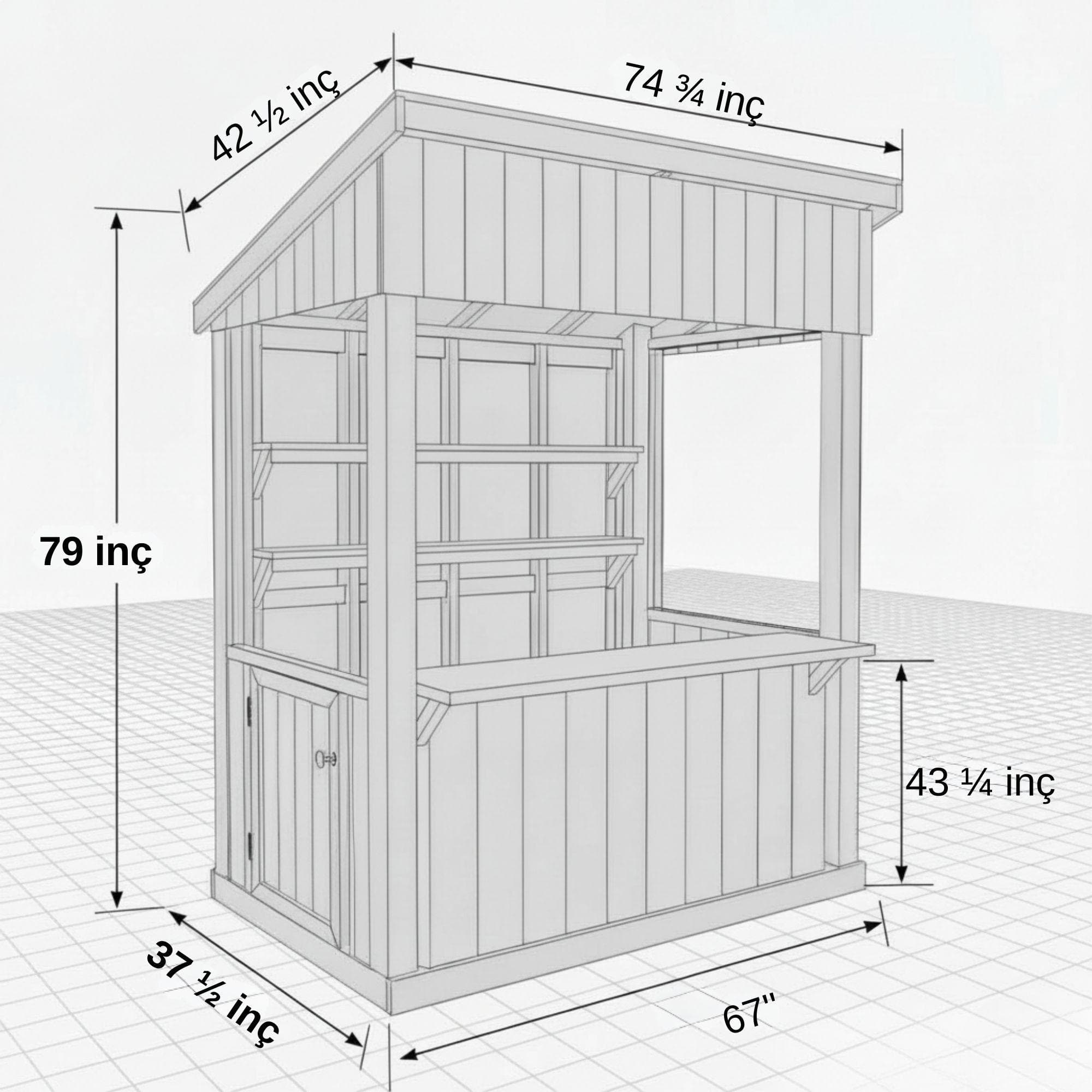 DIY Mobile Farmstand Plans | Rolling Garden Cart Blueprints (PDF) 5